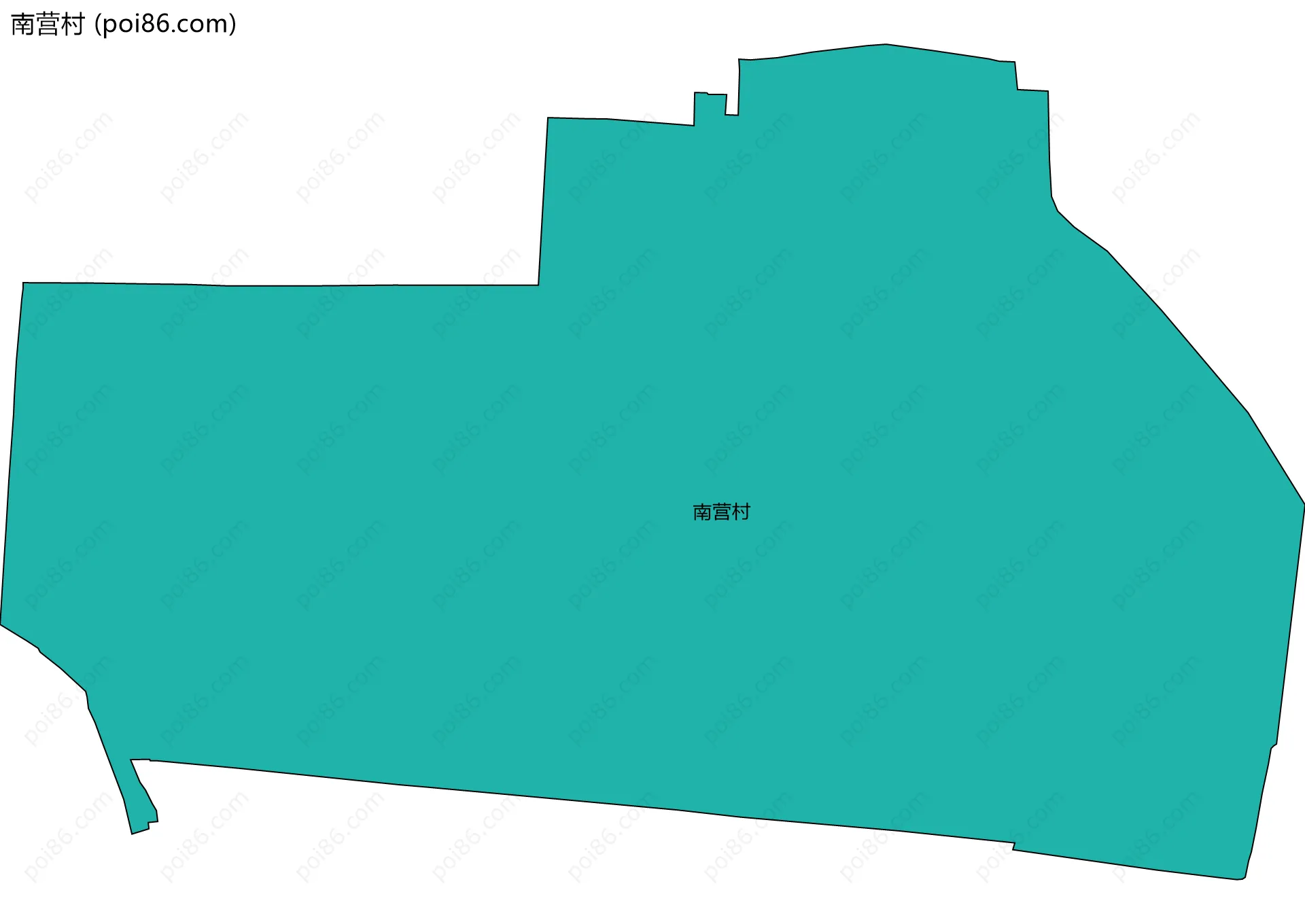 南营村边界地图