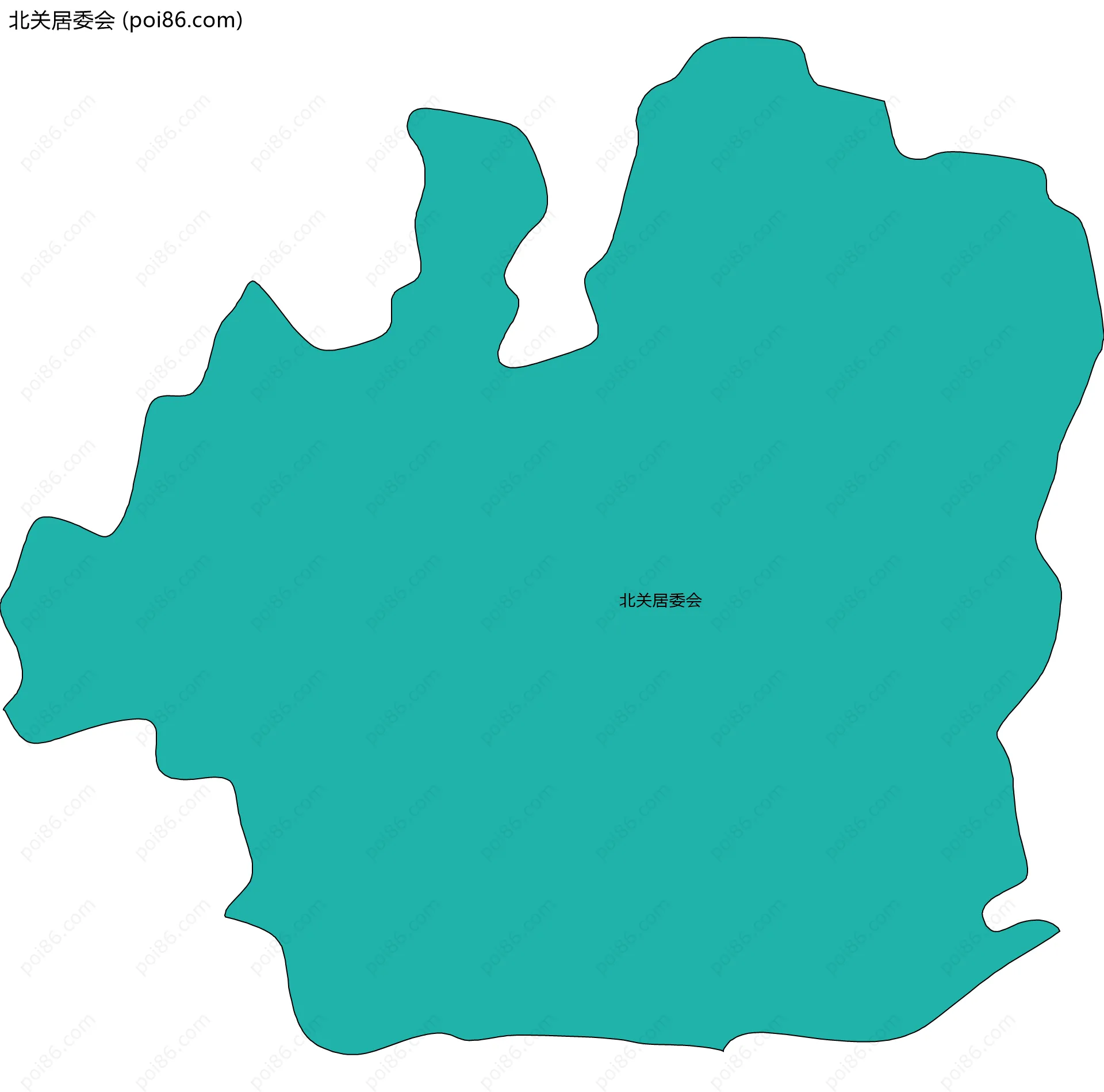 北关居委会边界地图