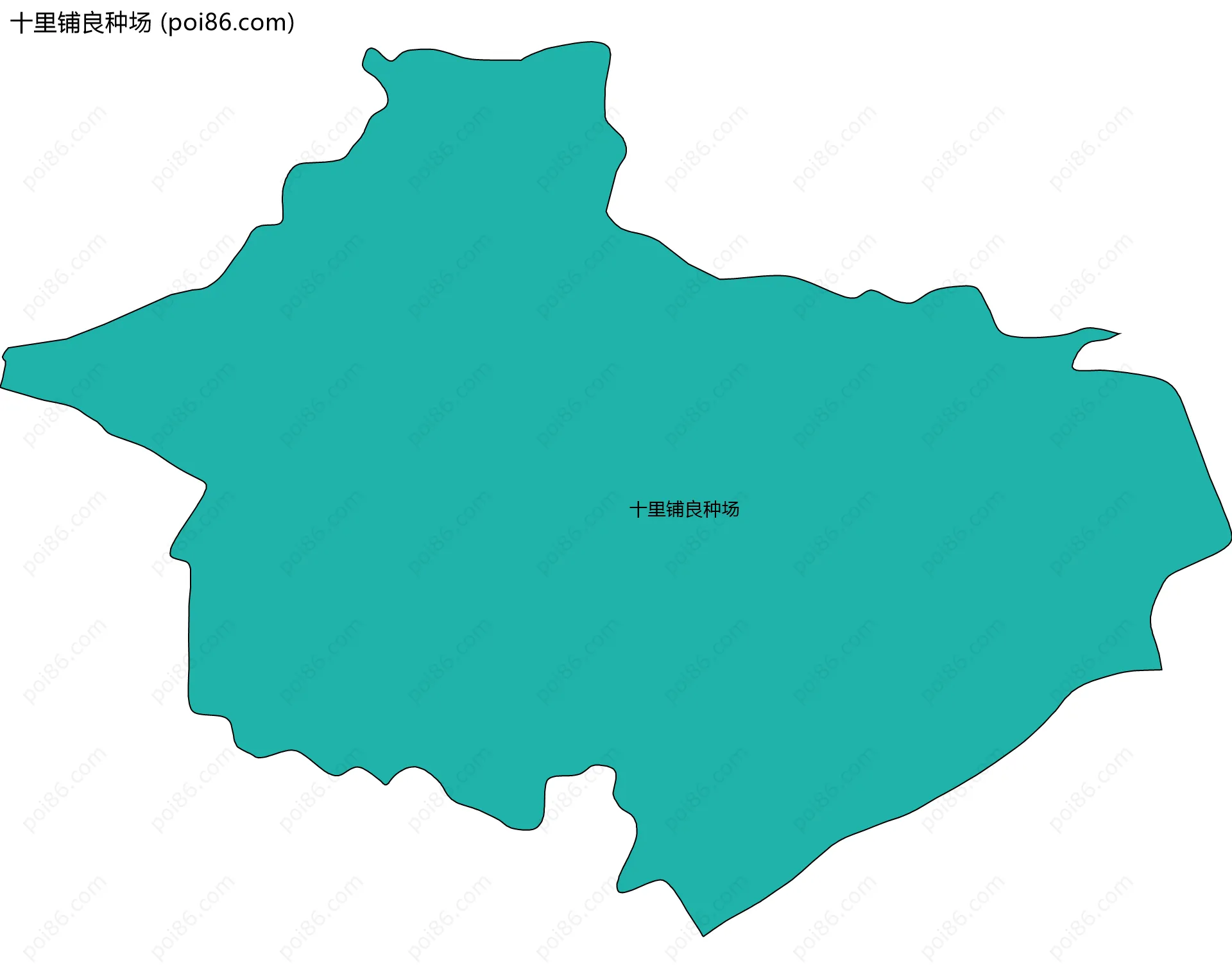 十里铺良种场边界地图