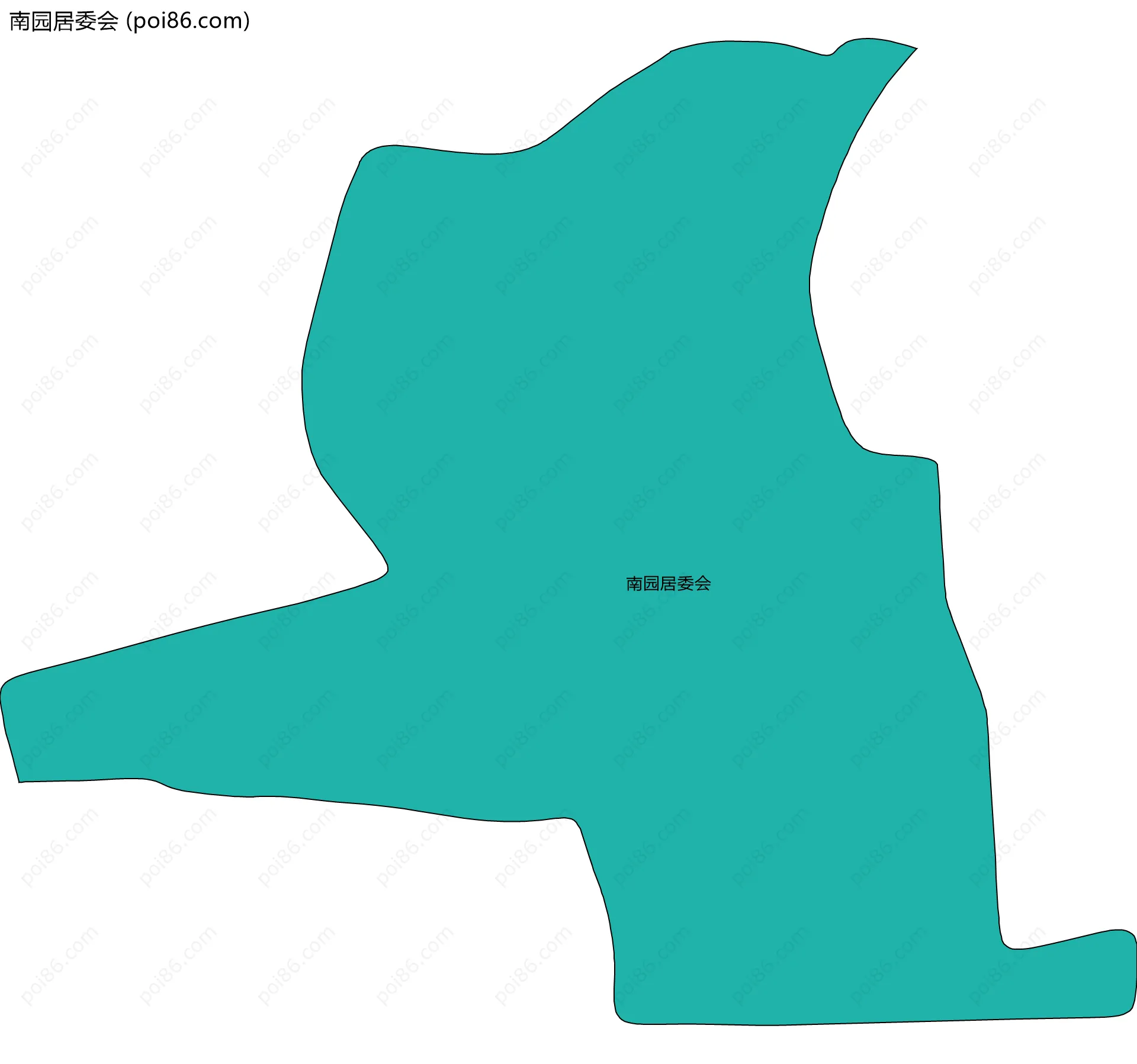 南园居委会边界地图