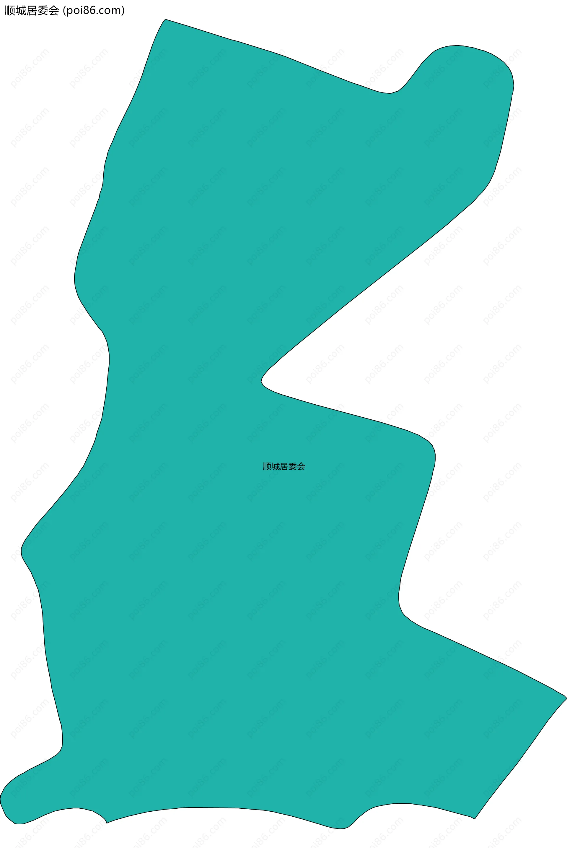 顺城居委会边界地图