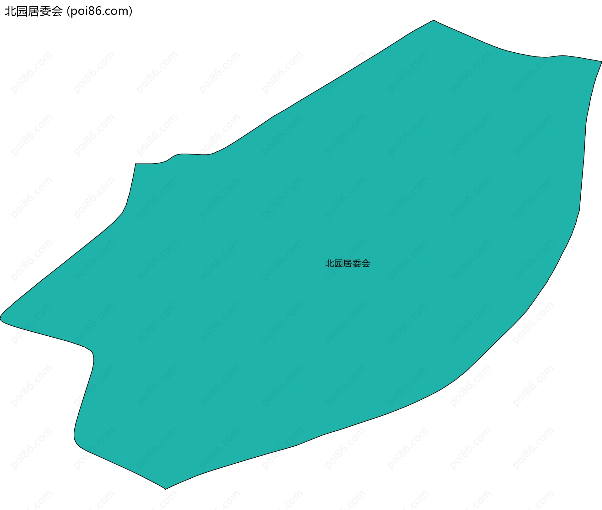 北园居委会边界地图