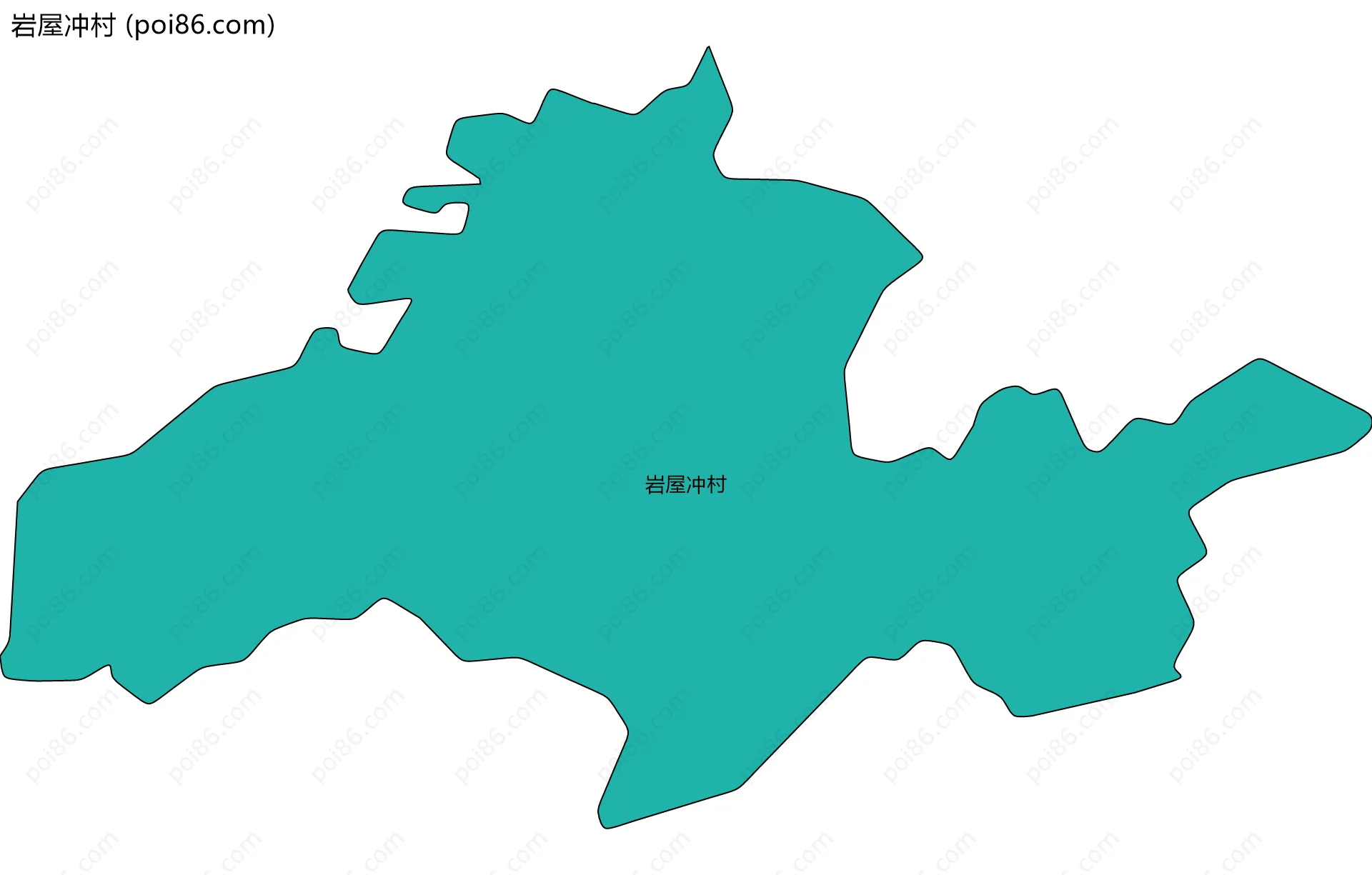 岩屋冲村边界地图