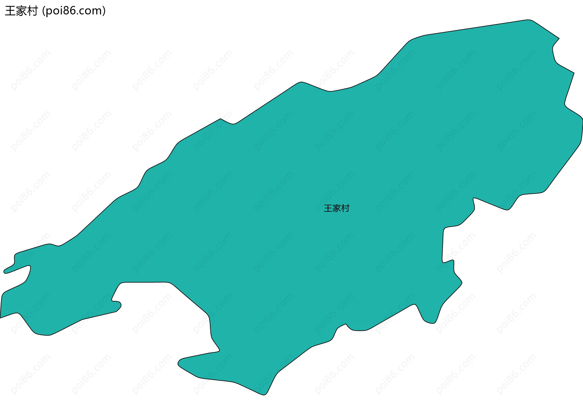 王家村边界地图
