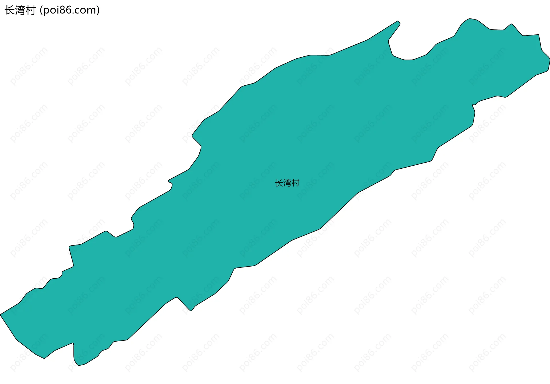 长湾村边界地图