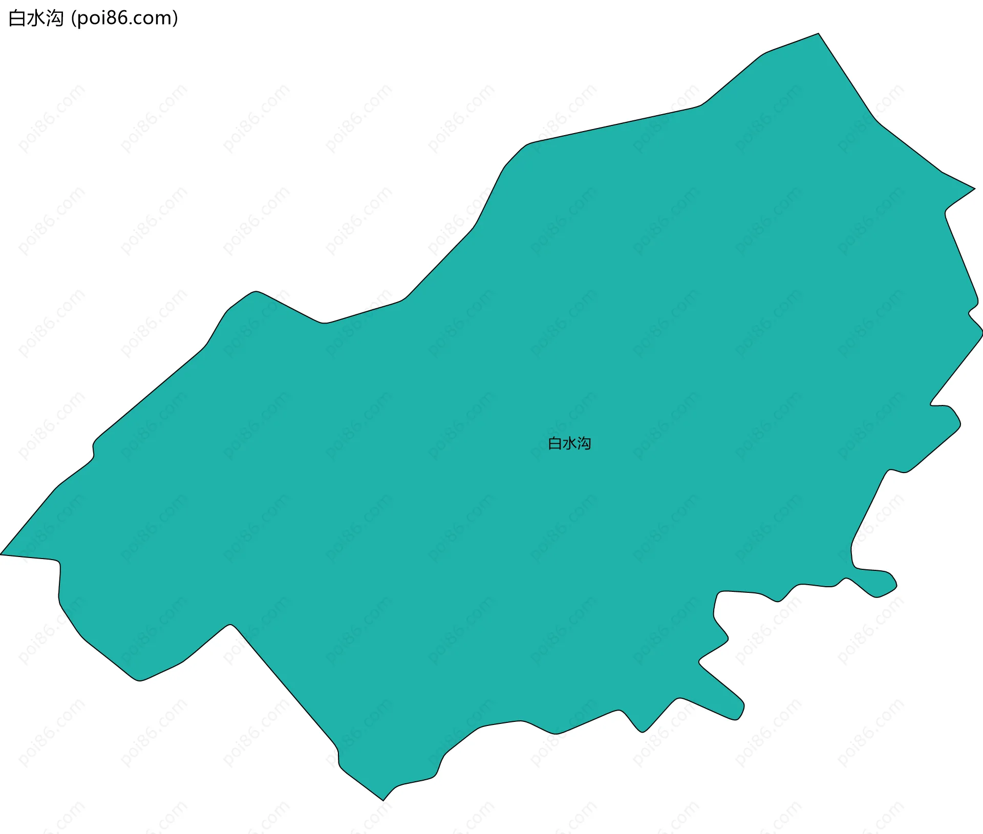 白水沟边界地图