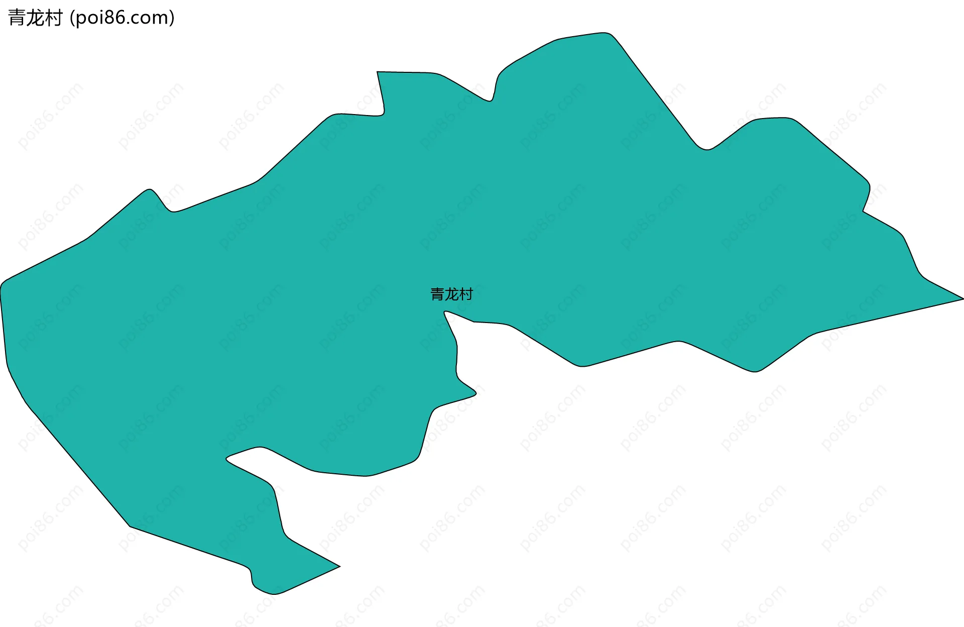 青龙村边界地图