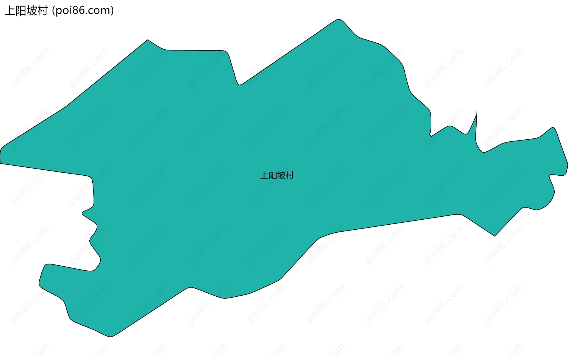 上阳坡村边界地图