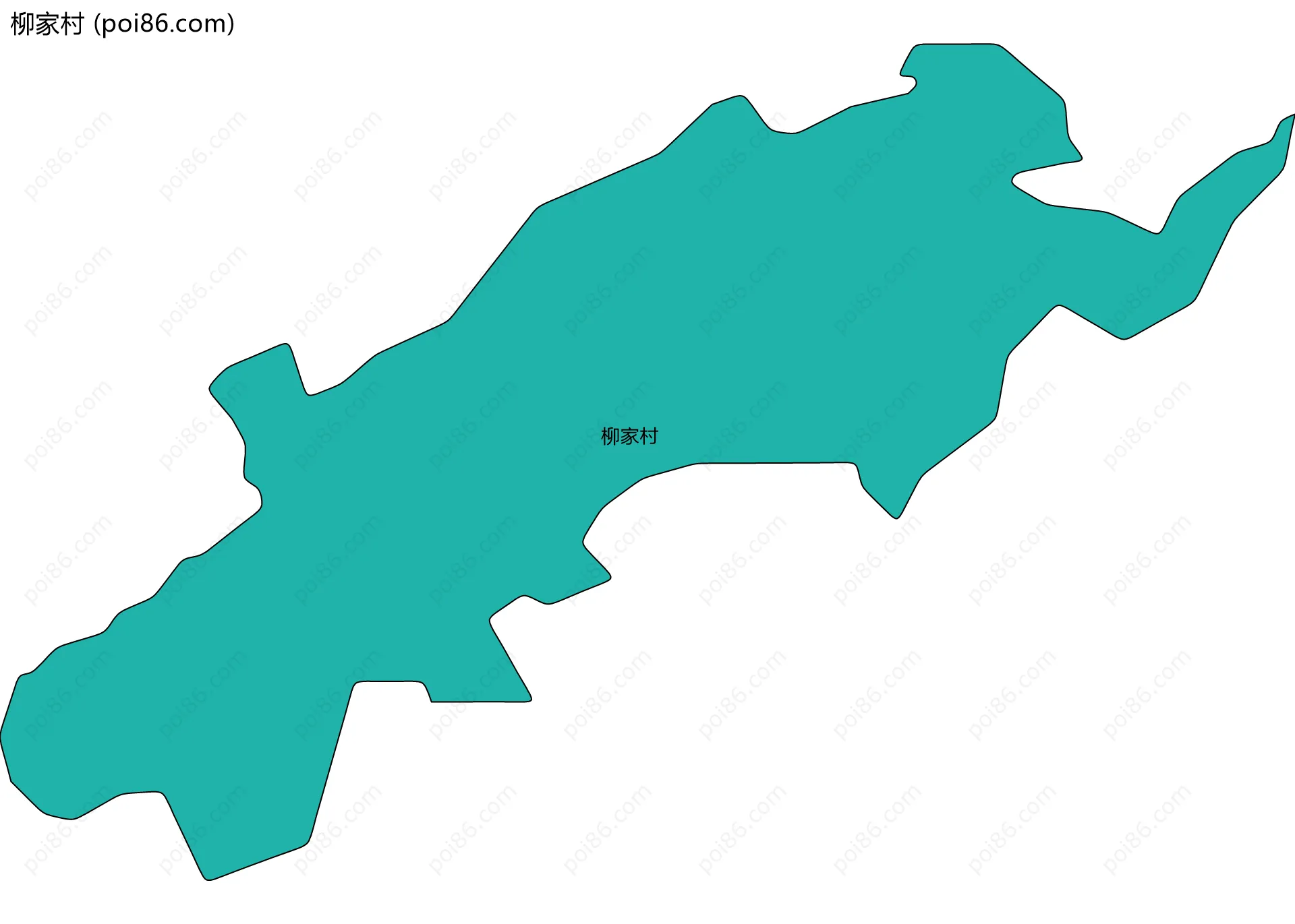 柳家村边界地图