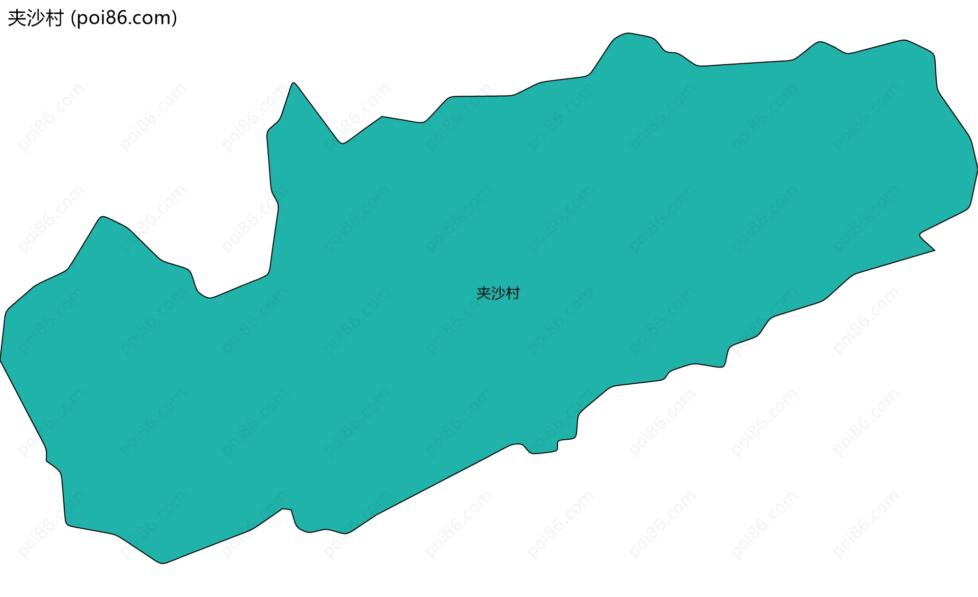 夹沙村边界地图