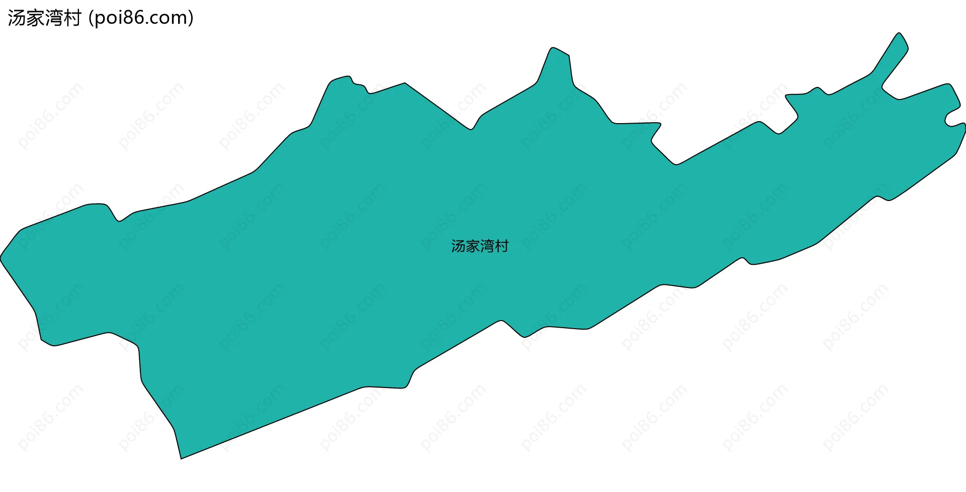 汤家湾村边界地图