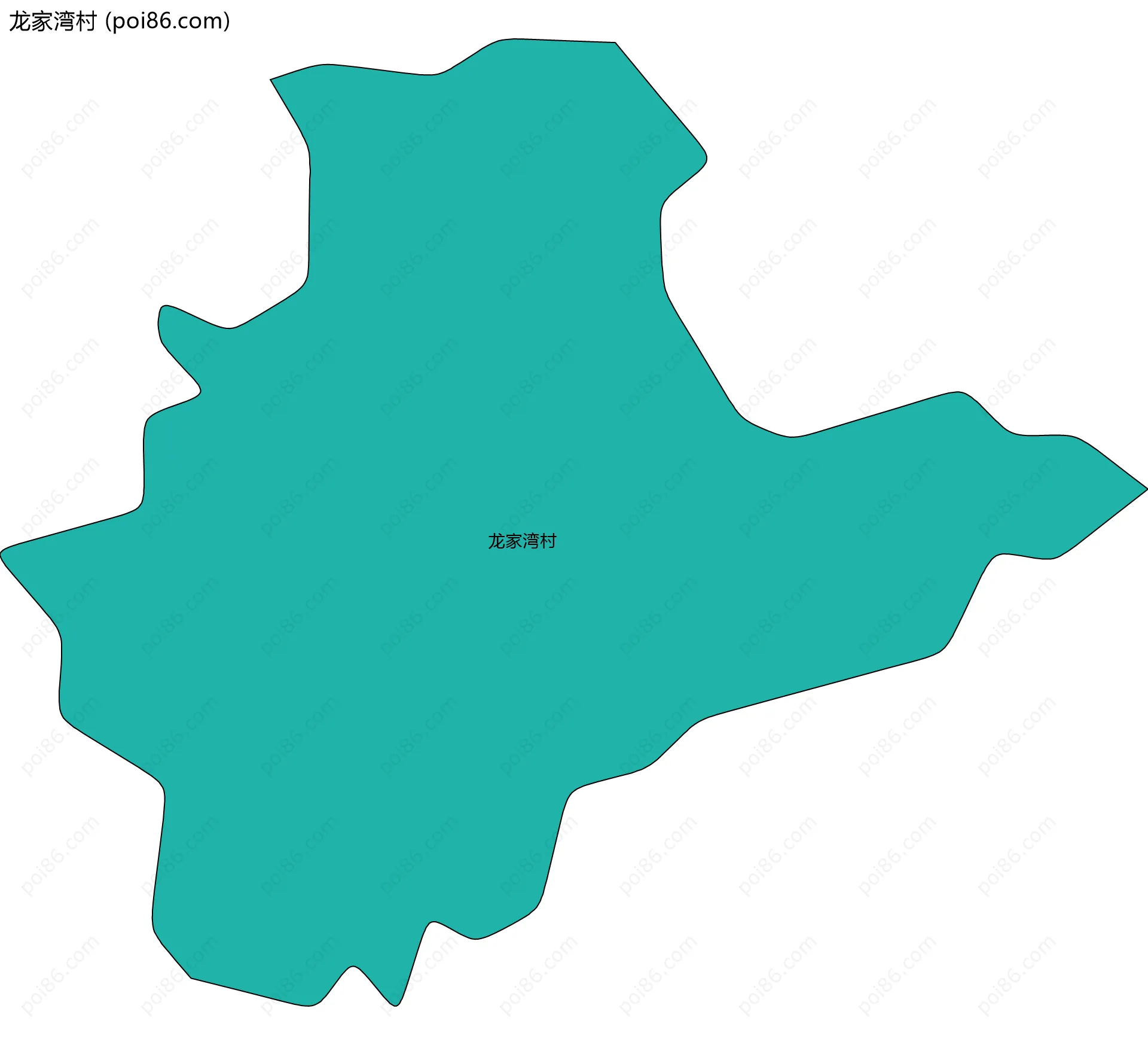 龙家湾村边界地图