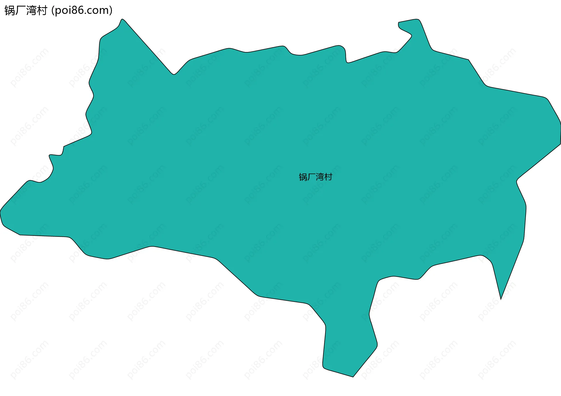 锅厂湾村边界地图