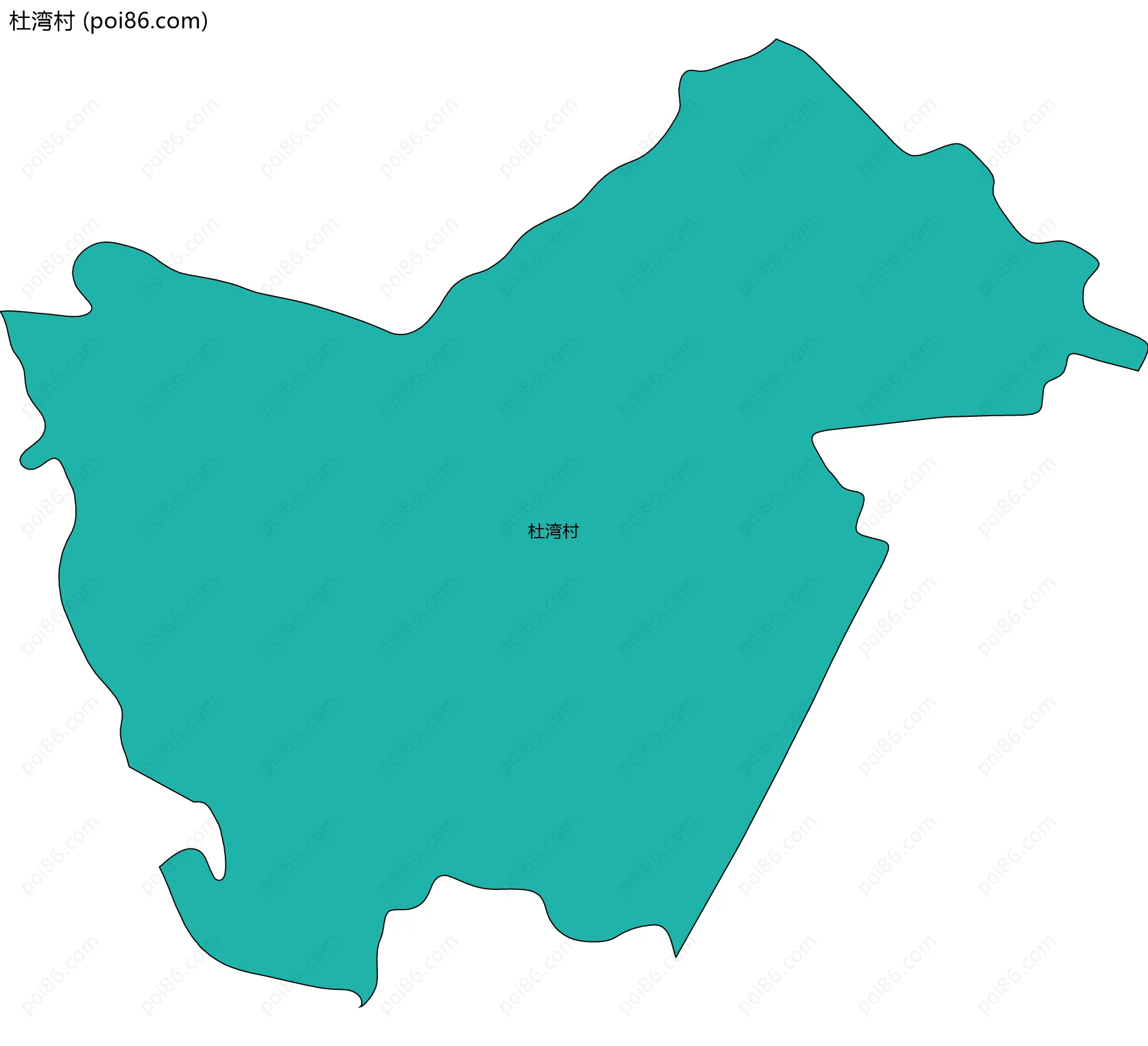 杜湾村边界地图