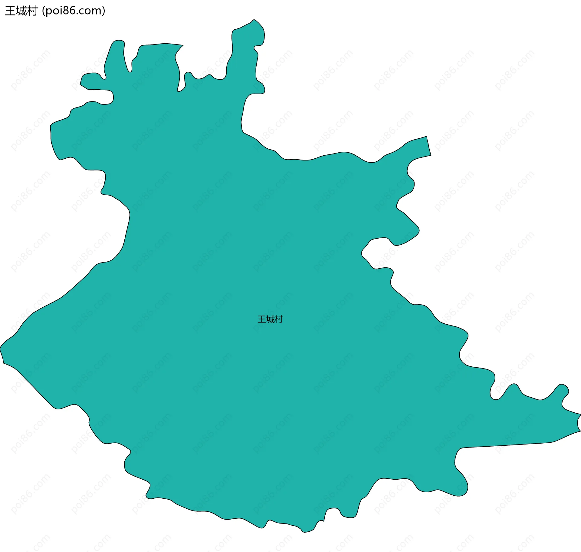 王城村边界地图