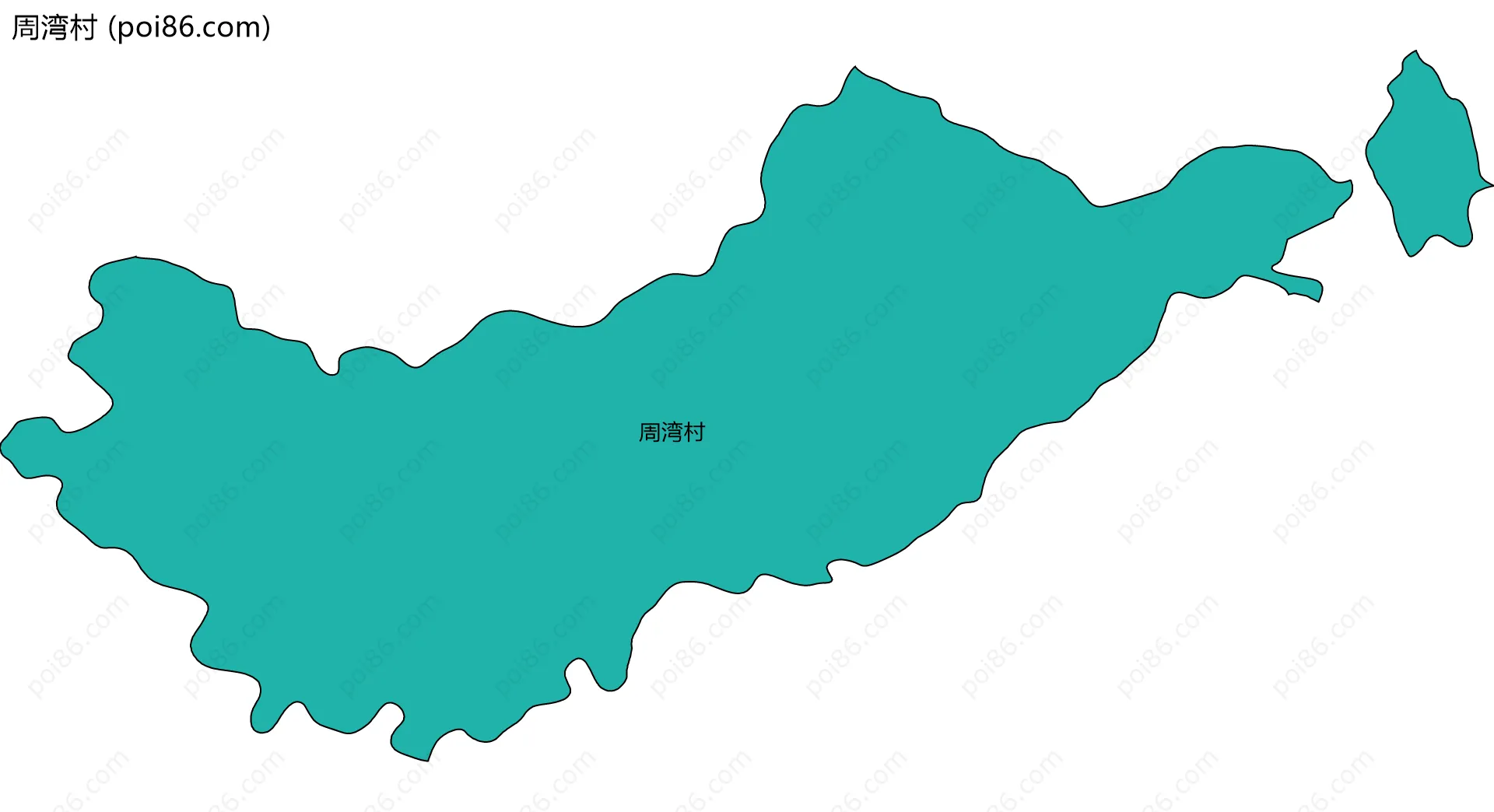 周湾村边界地图