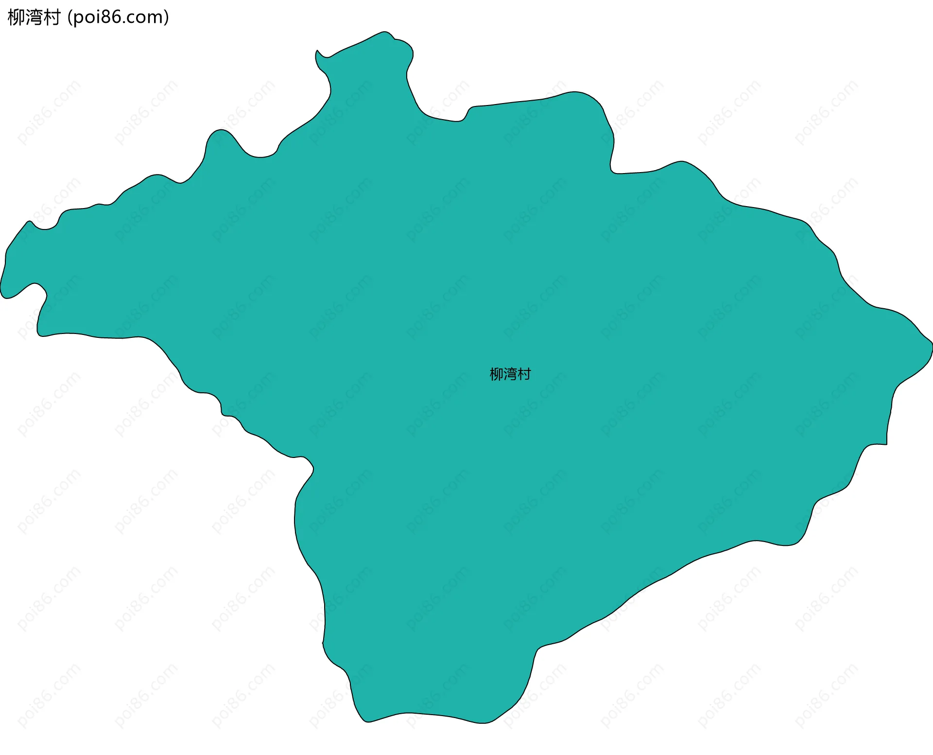 柳湾村边界地图