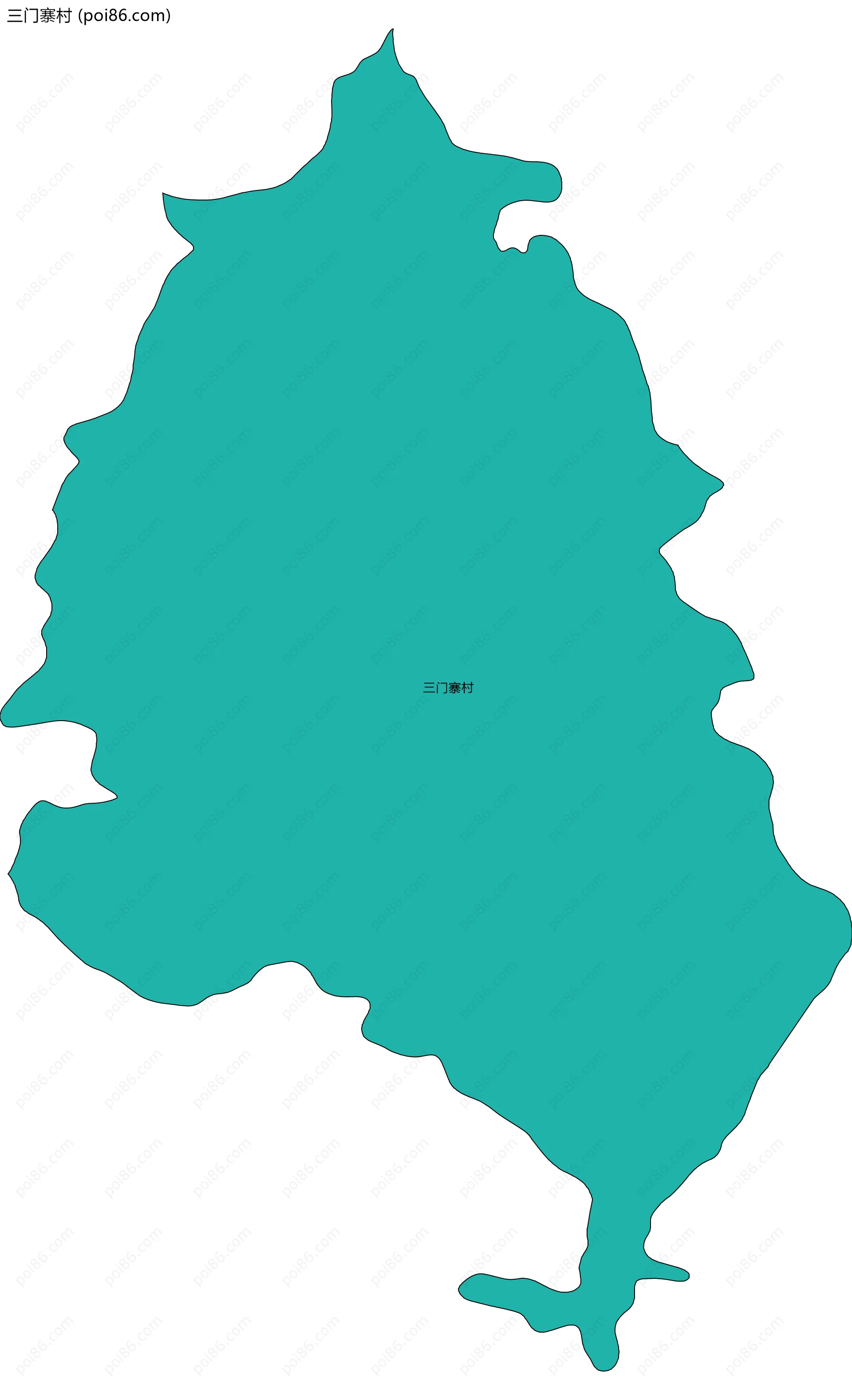 三门寨村边界地图