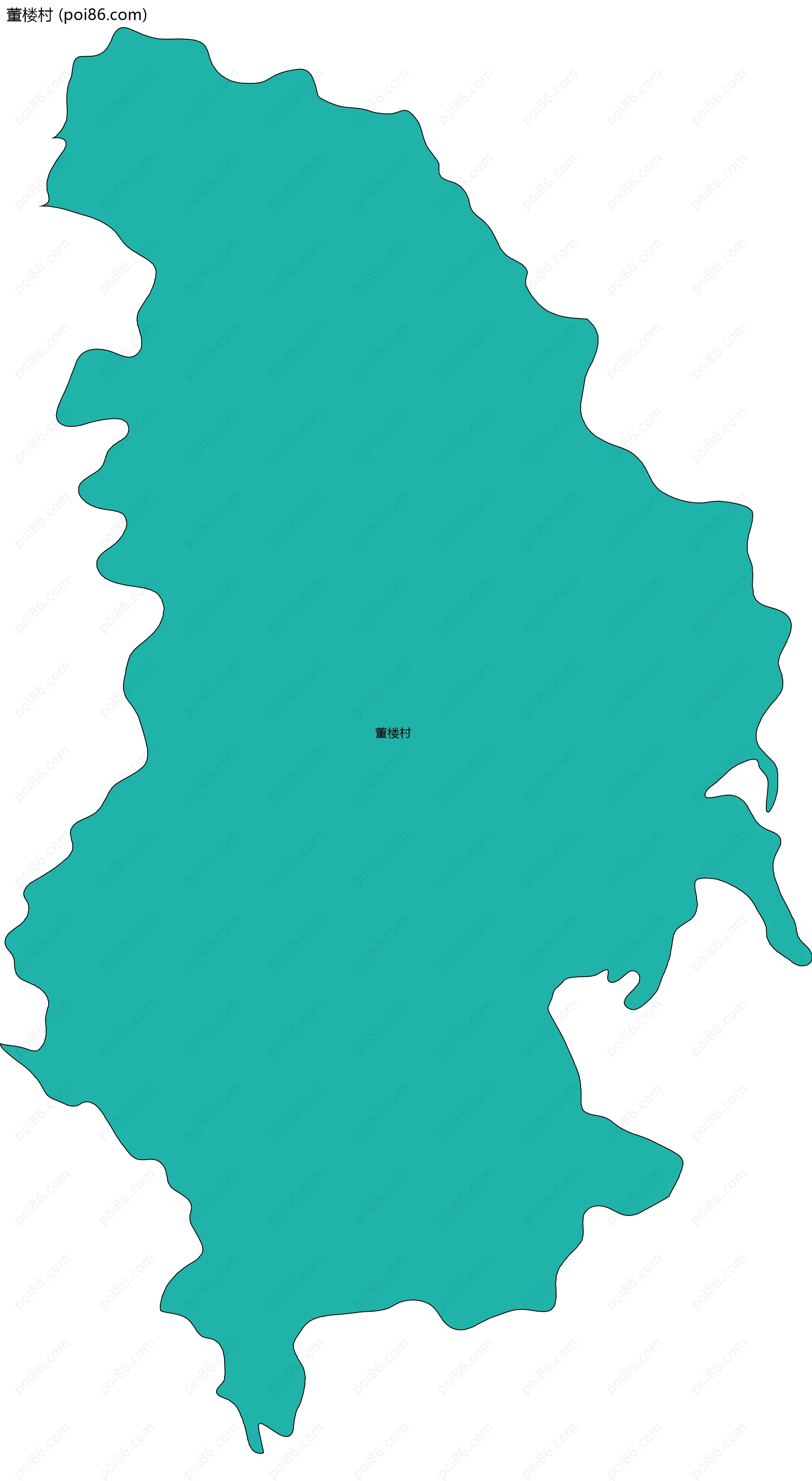 董楼村边界地图