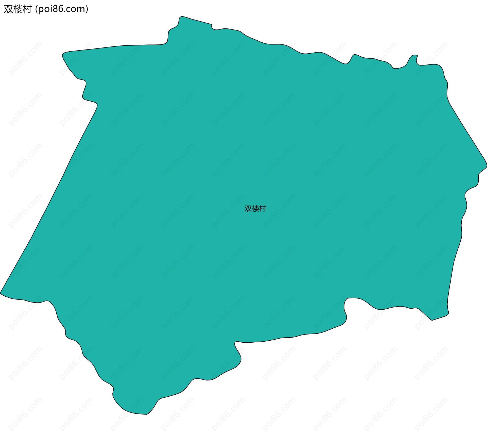 双楼村边界地图