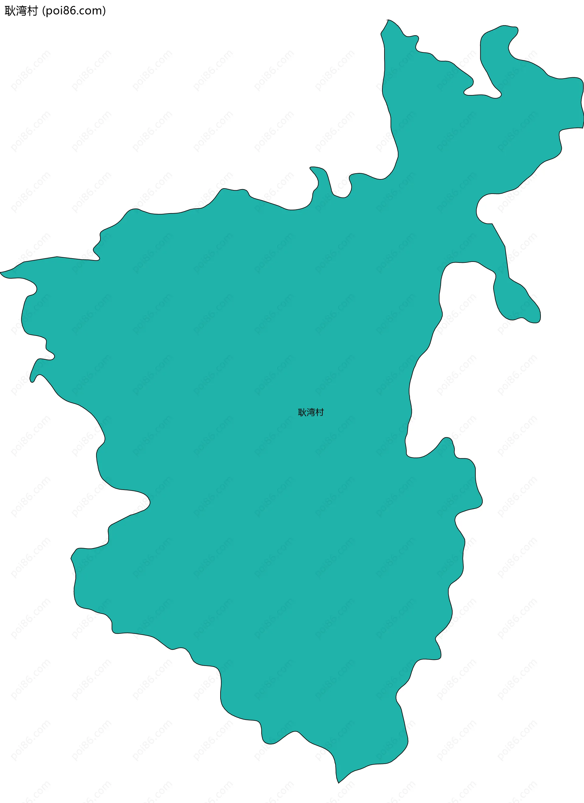 耿湾村边界地图