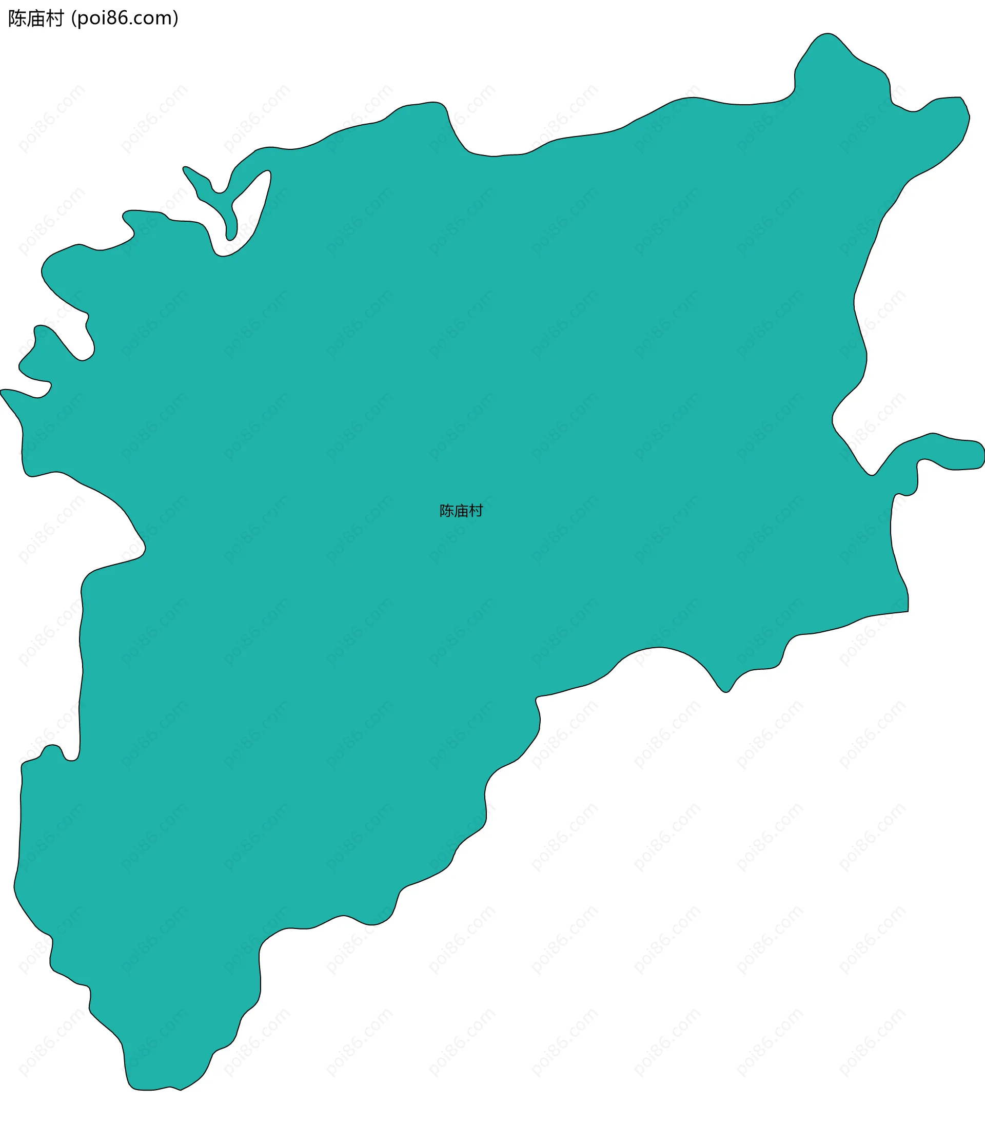 陈庙村边界地图