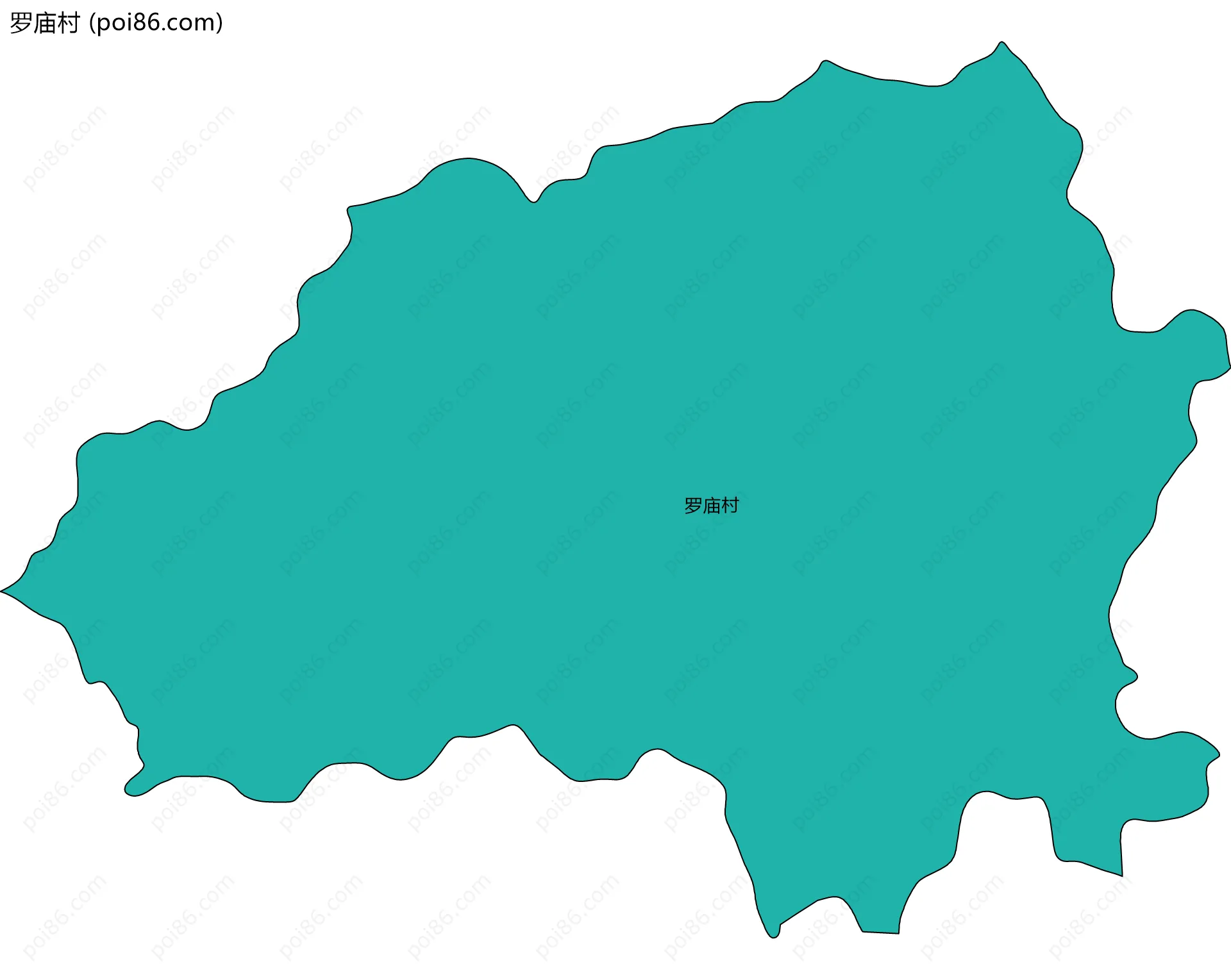 罗庙村边界地图