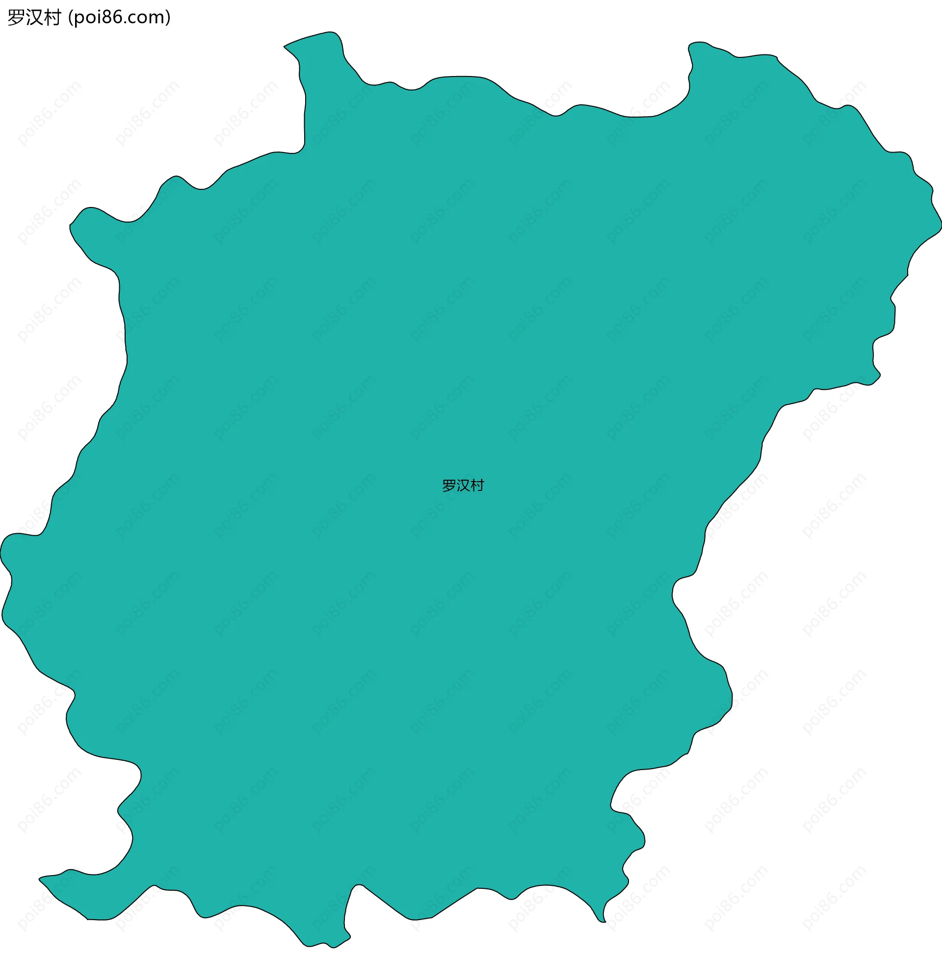 罗汉村边界地图