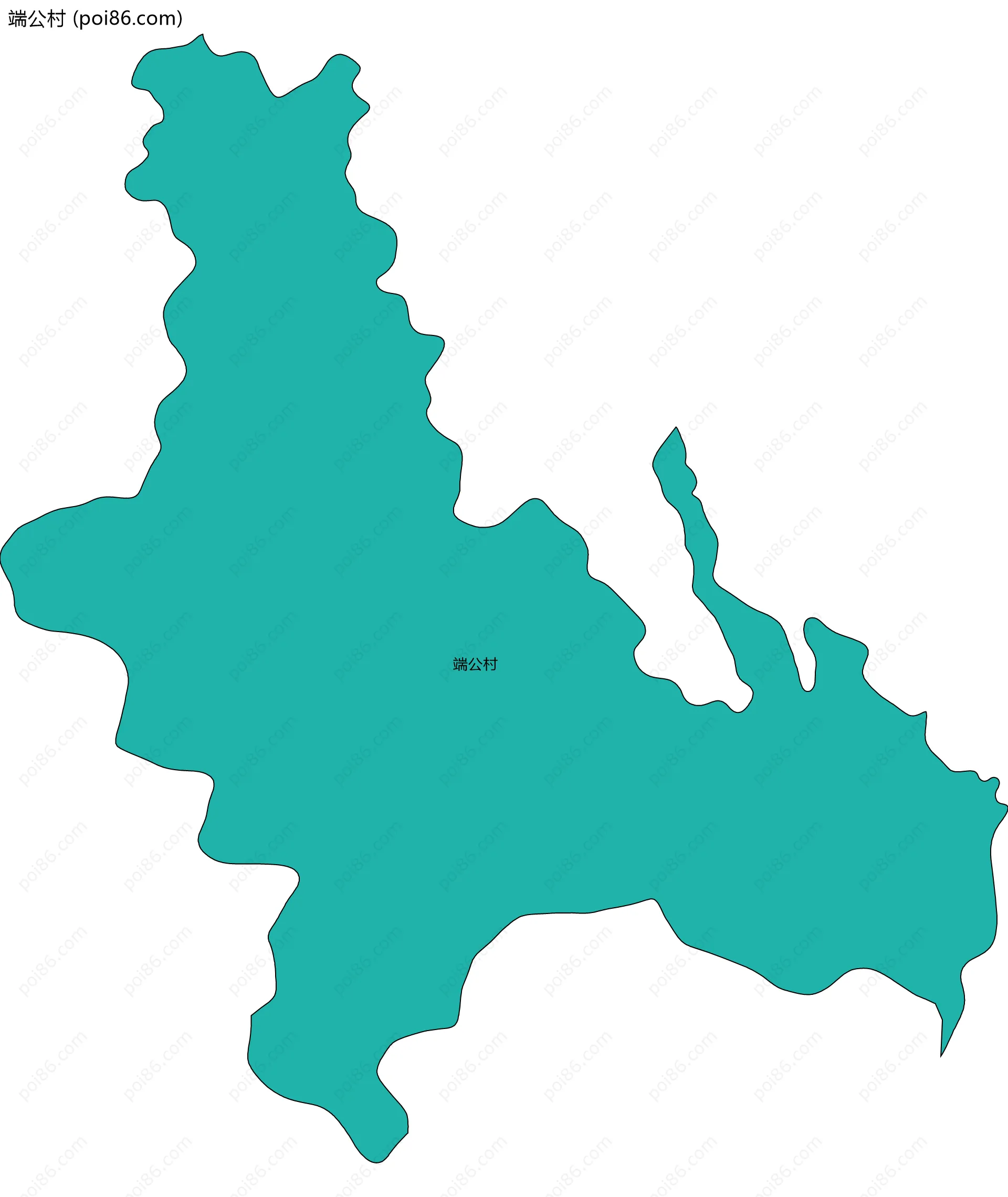 端公村边界地图