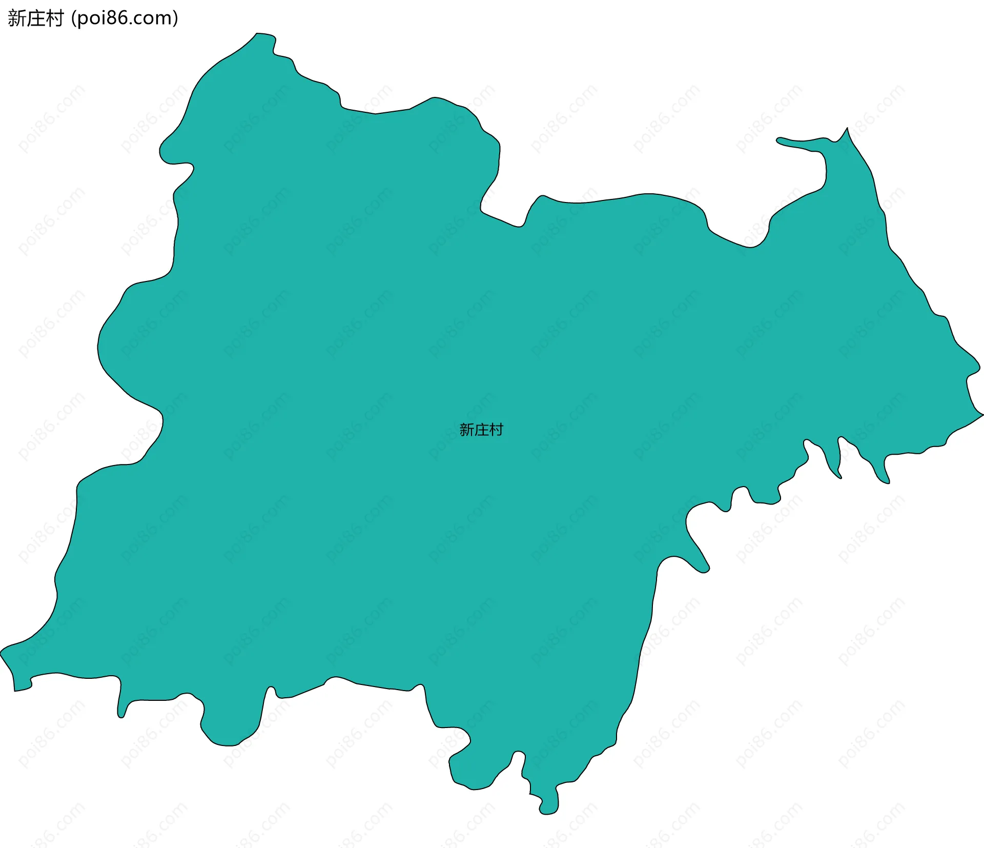 新庄村边界地图