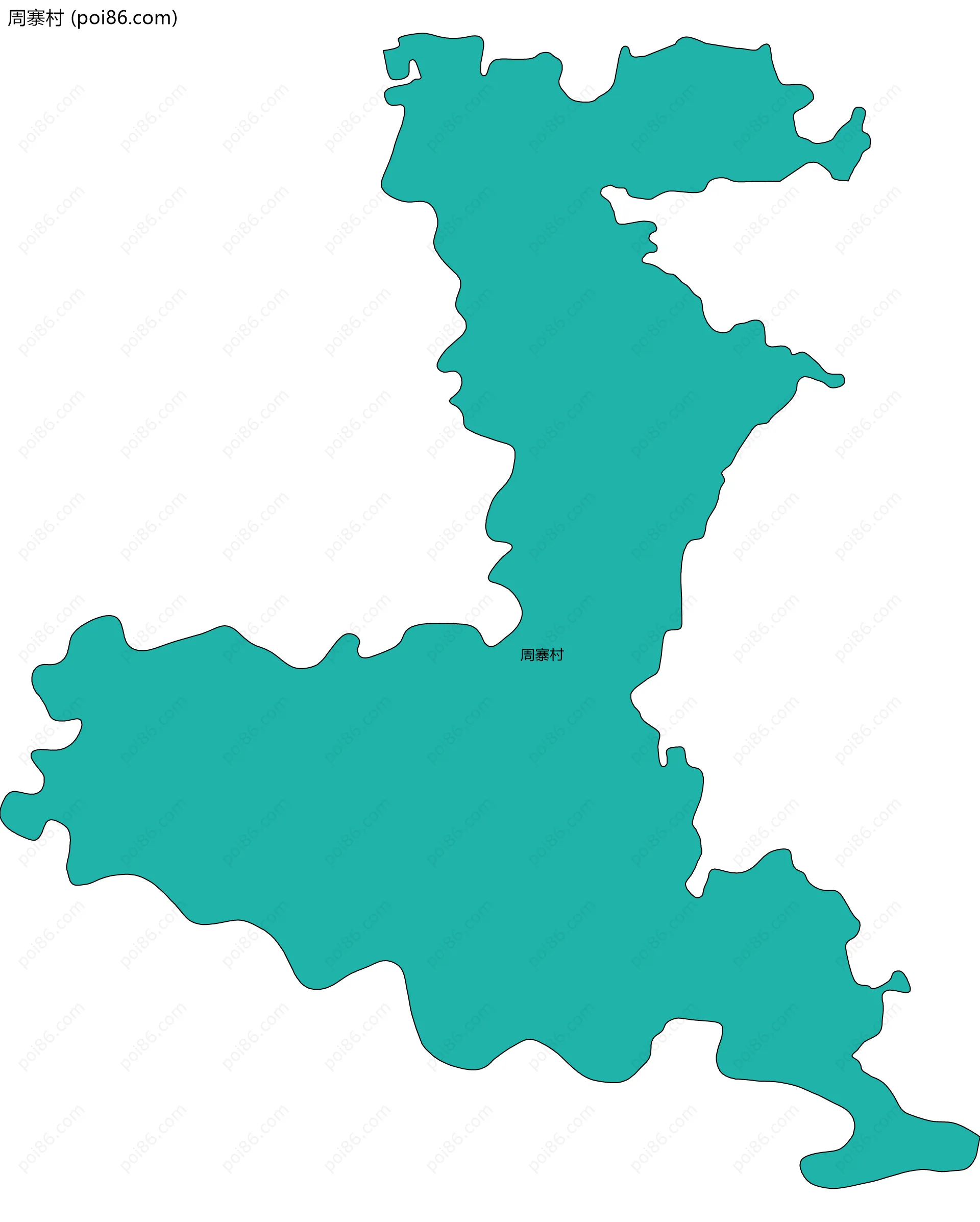周寨村边界地图