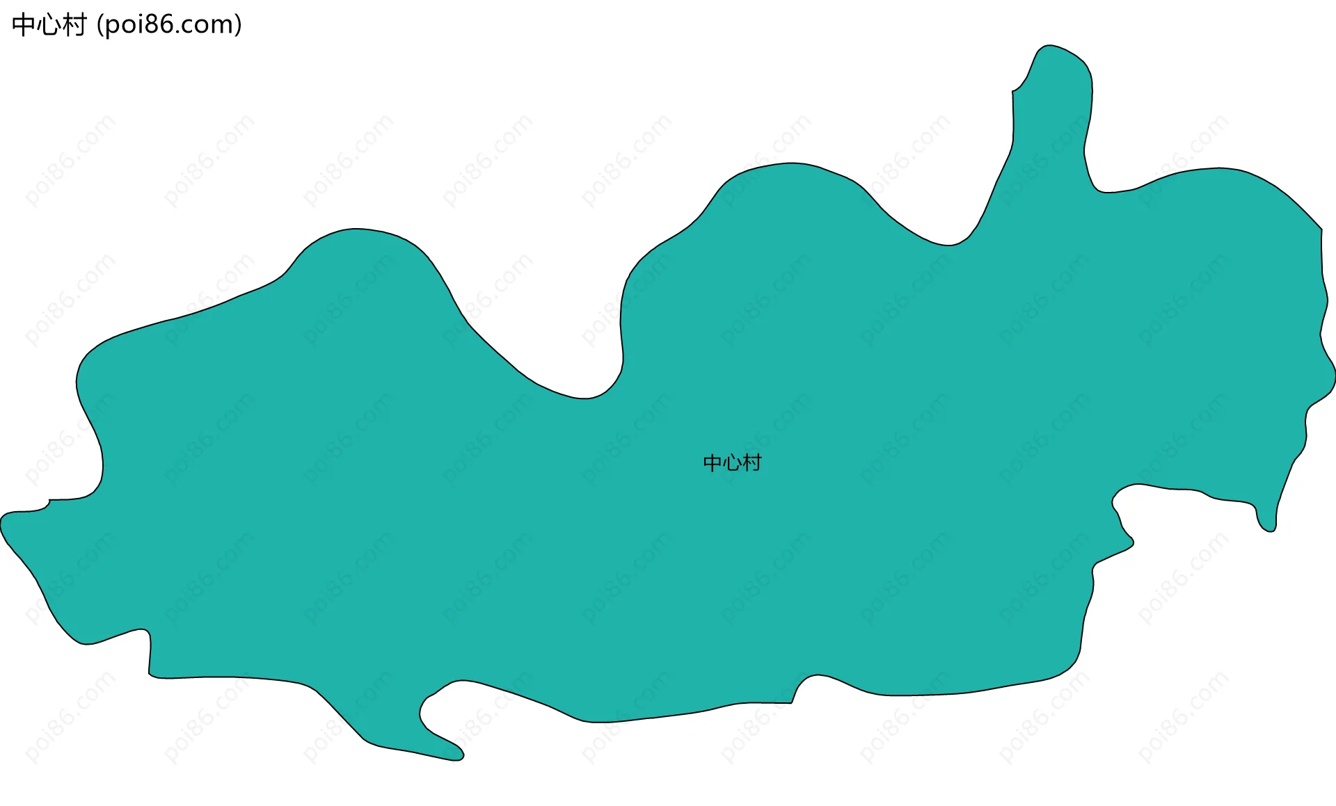 中心村边界地图