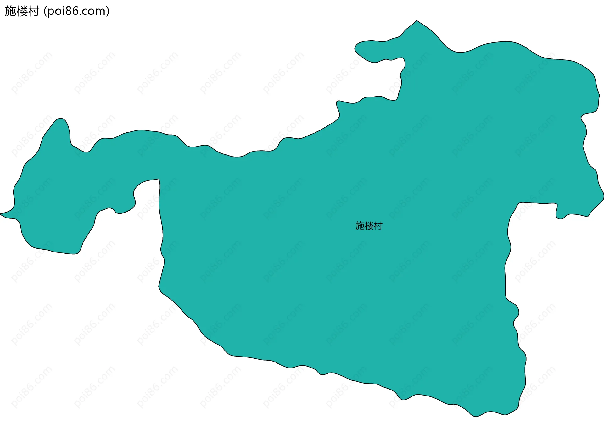 施楼村边界地图