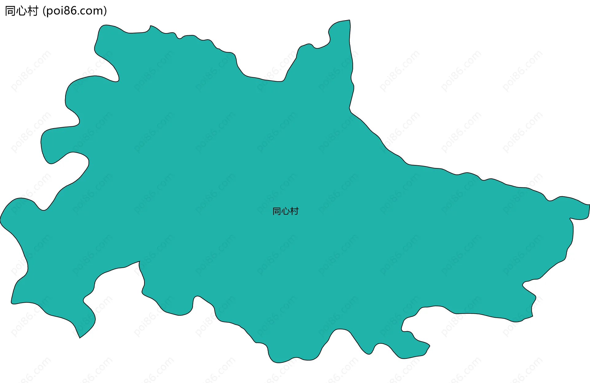 同心村边界地图
