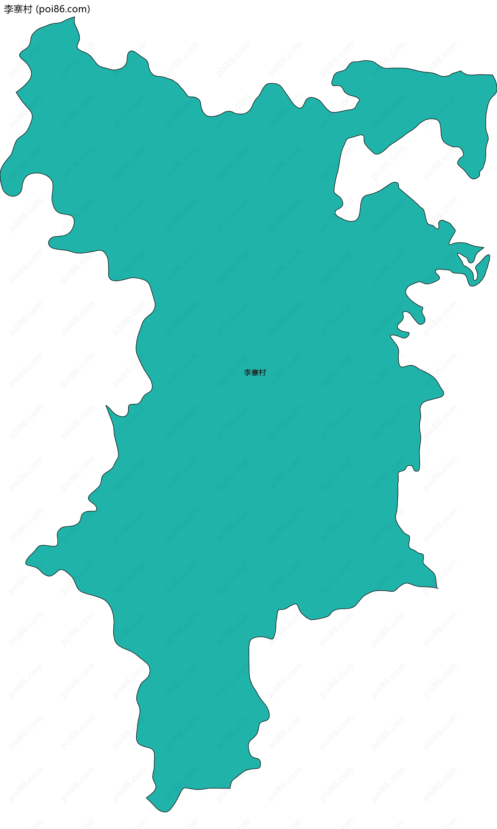 李寨村边界地图