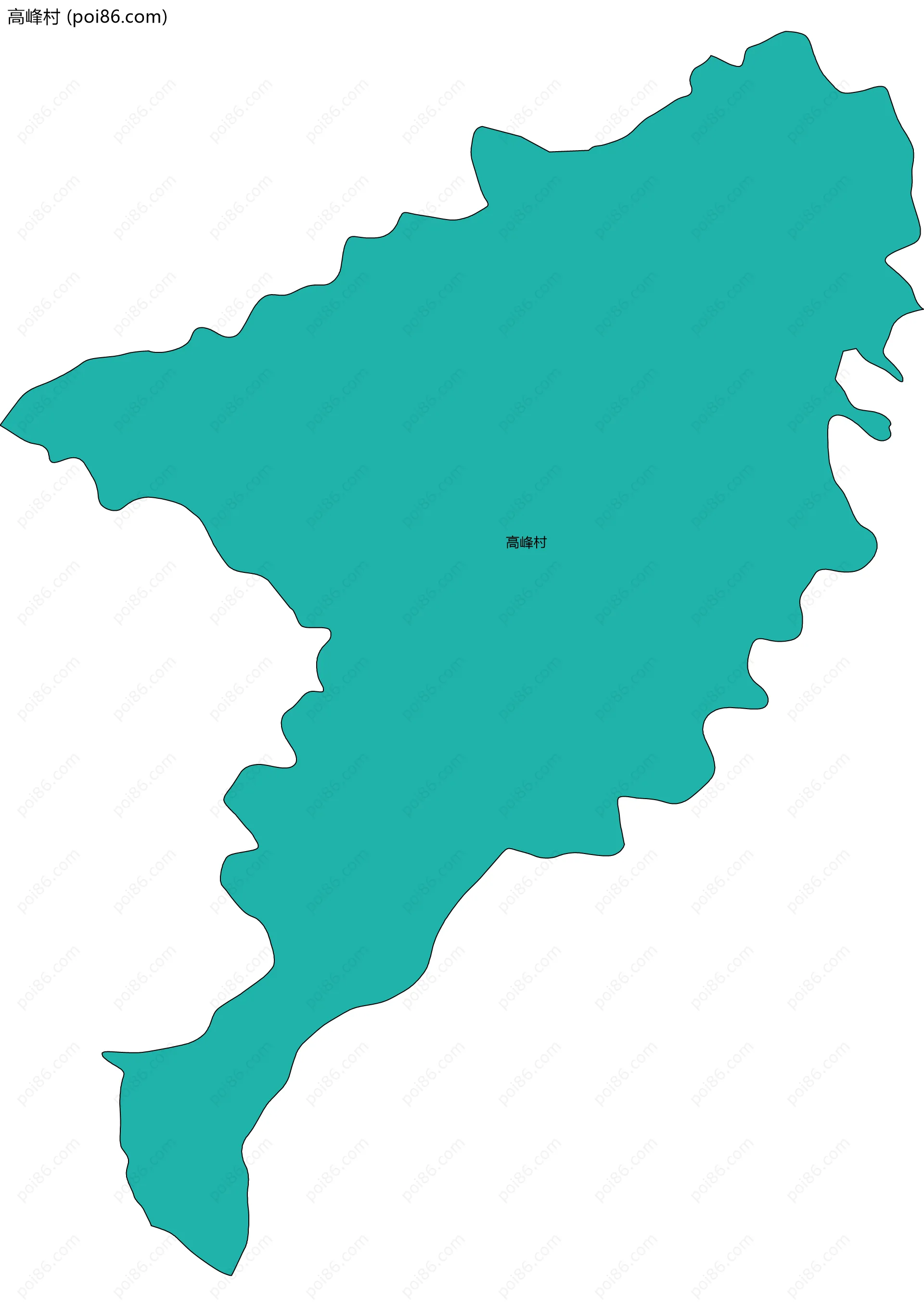 高峰村边界地图