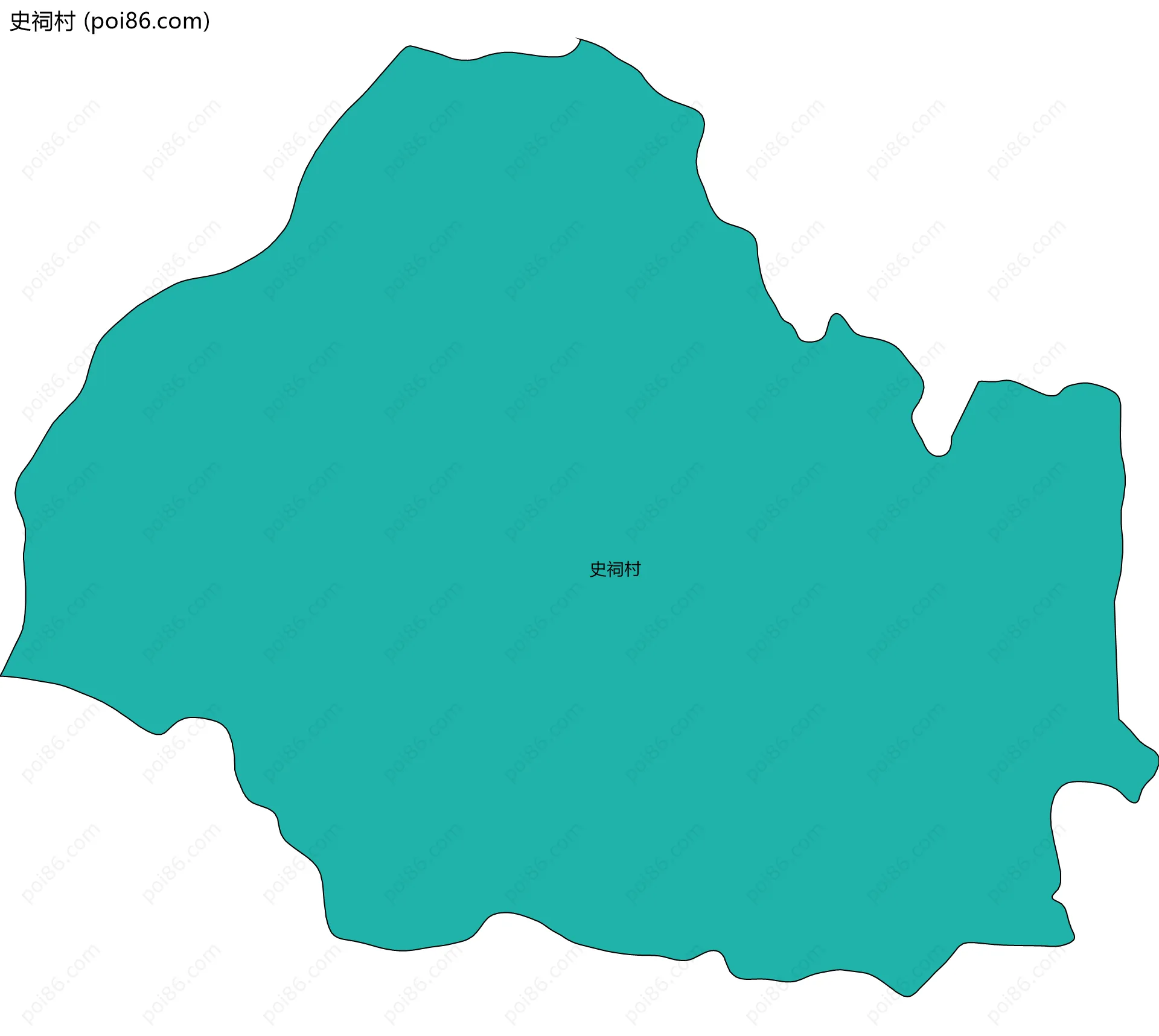 史祠村边界地图