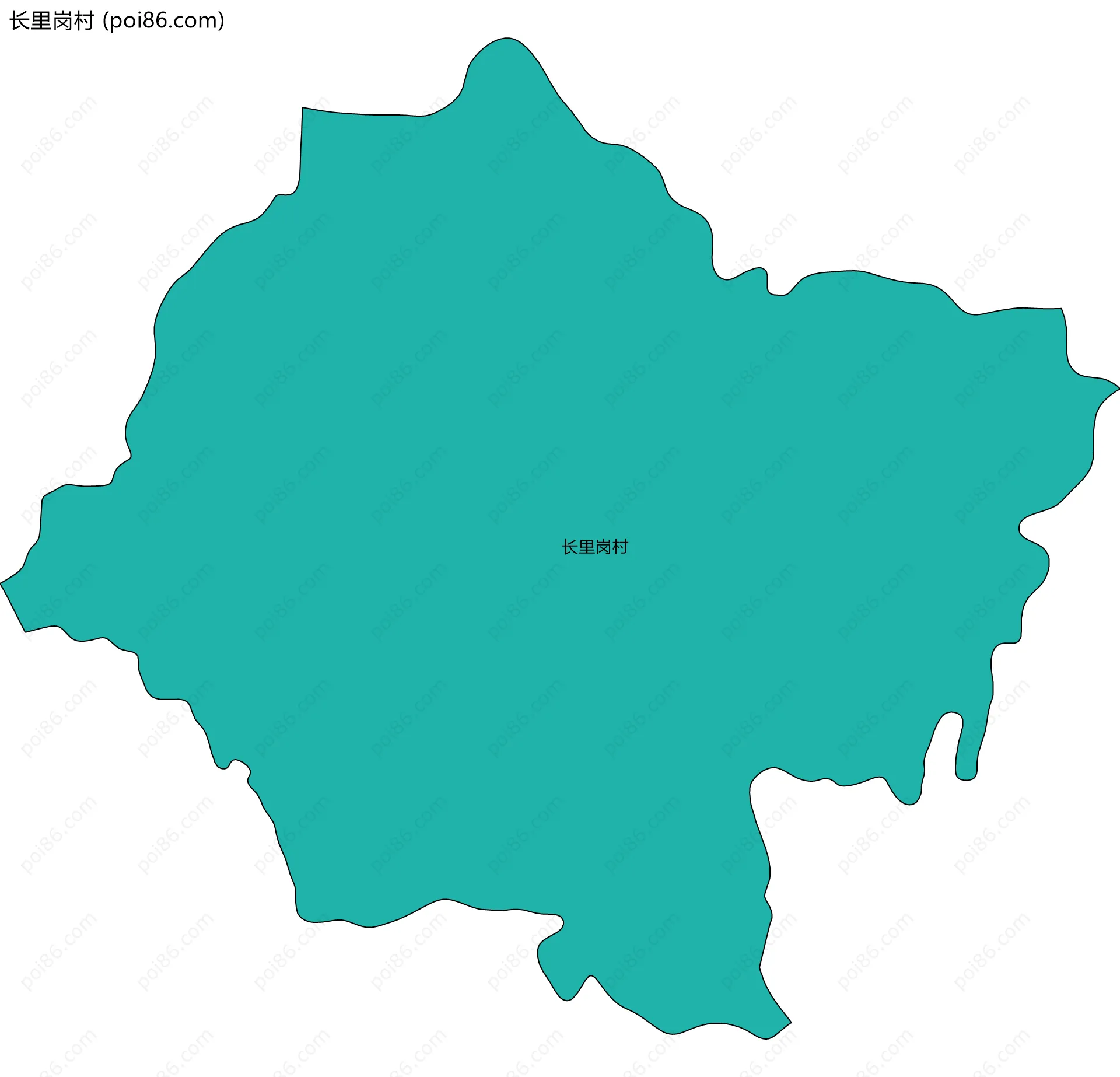 长里岗村边界地图