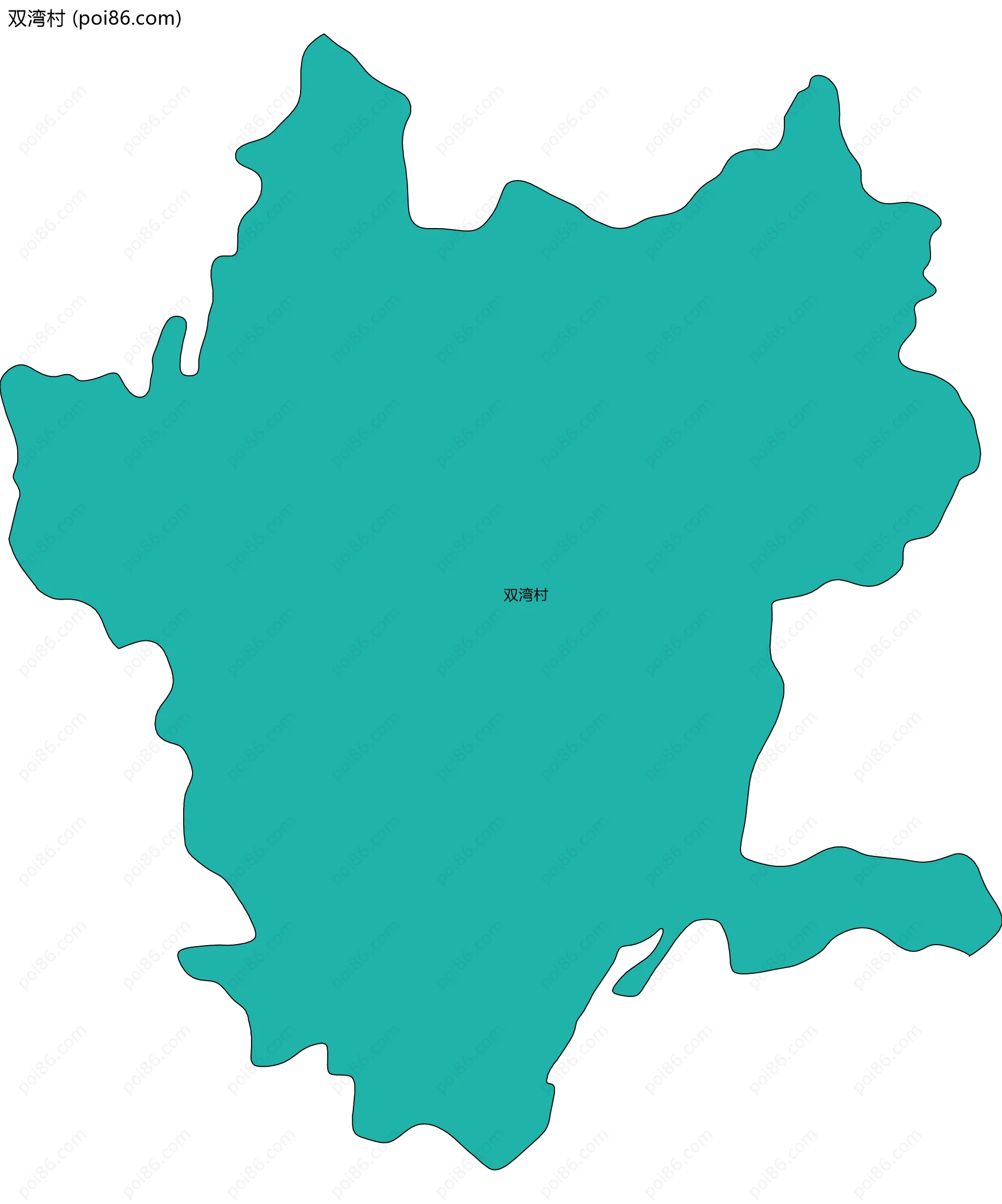 双湾村边界地图