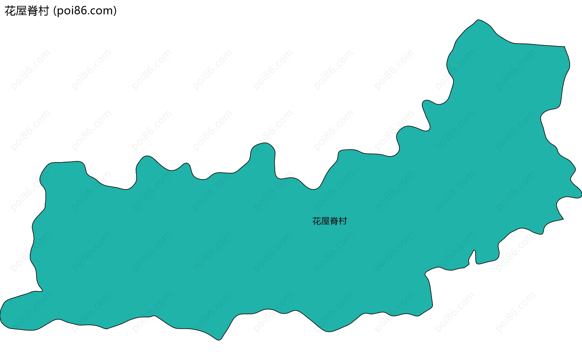 花屋脊村边界地图