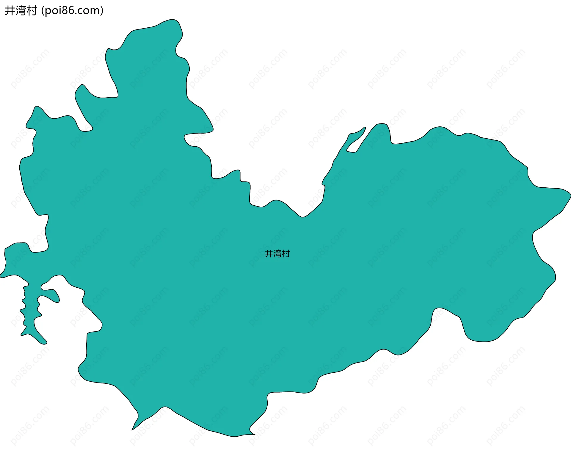 井湾村边界地图