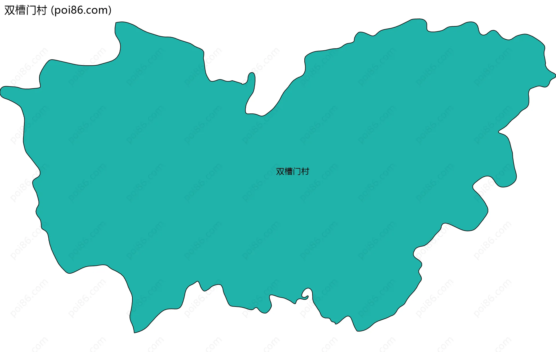 双槽门村边界地图