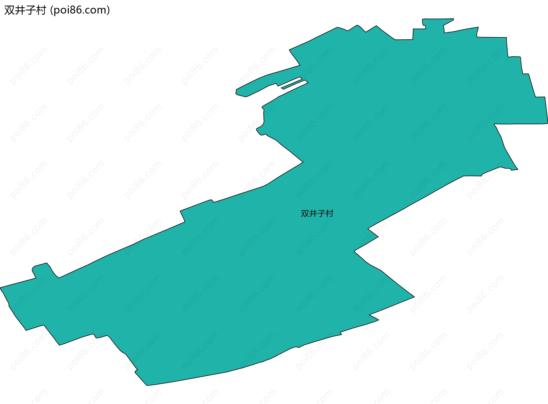 双井子村边界地图