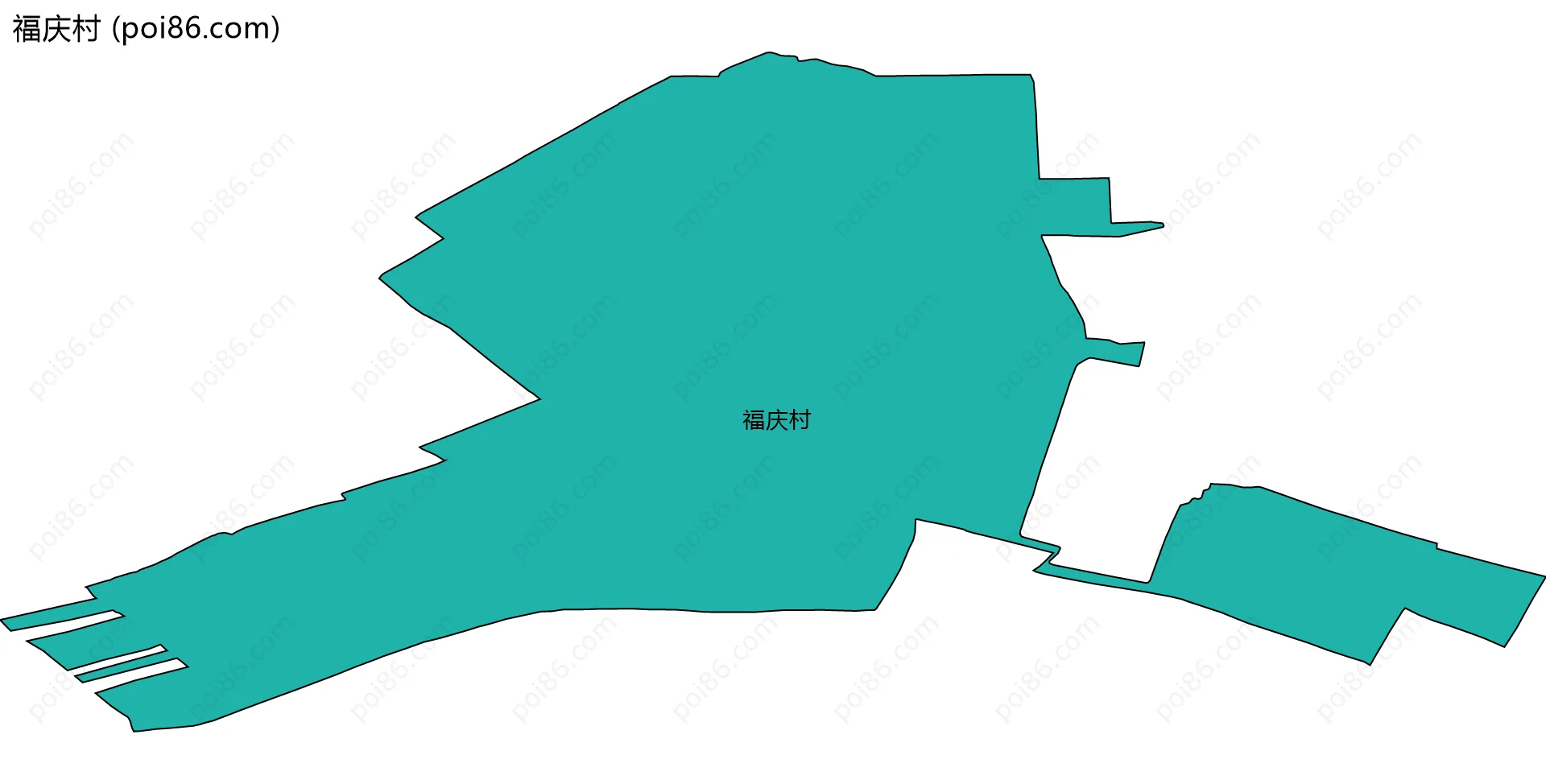 福庆村边界地图