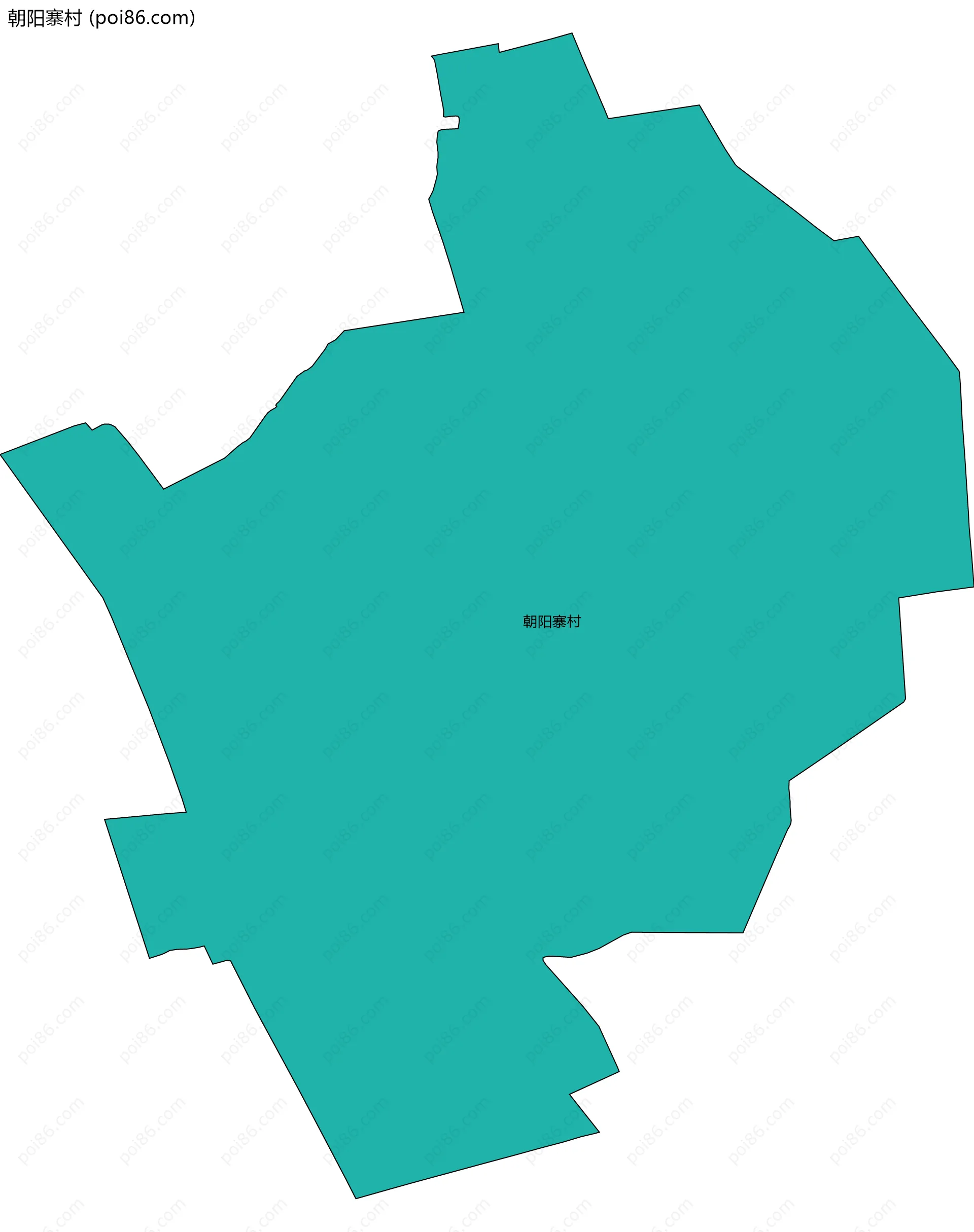 朝阳寨村边界地图