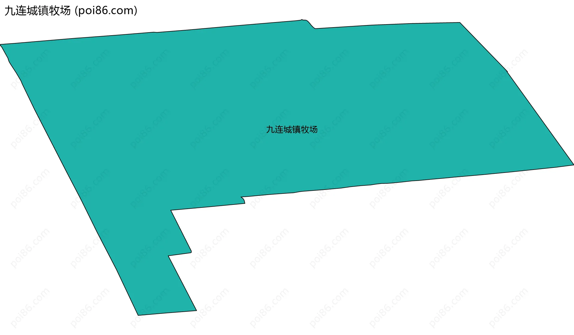 九连城镇牧场边界地图
