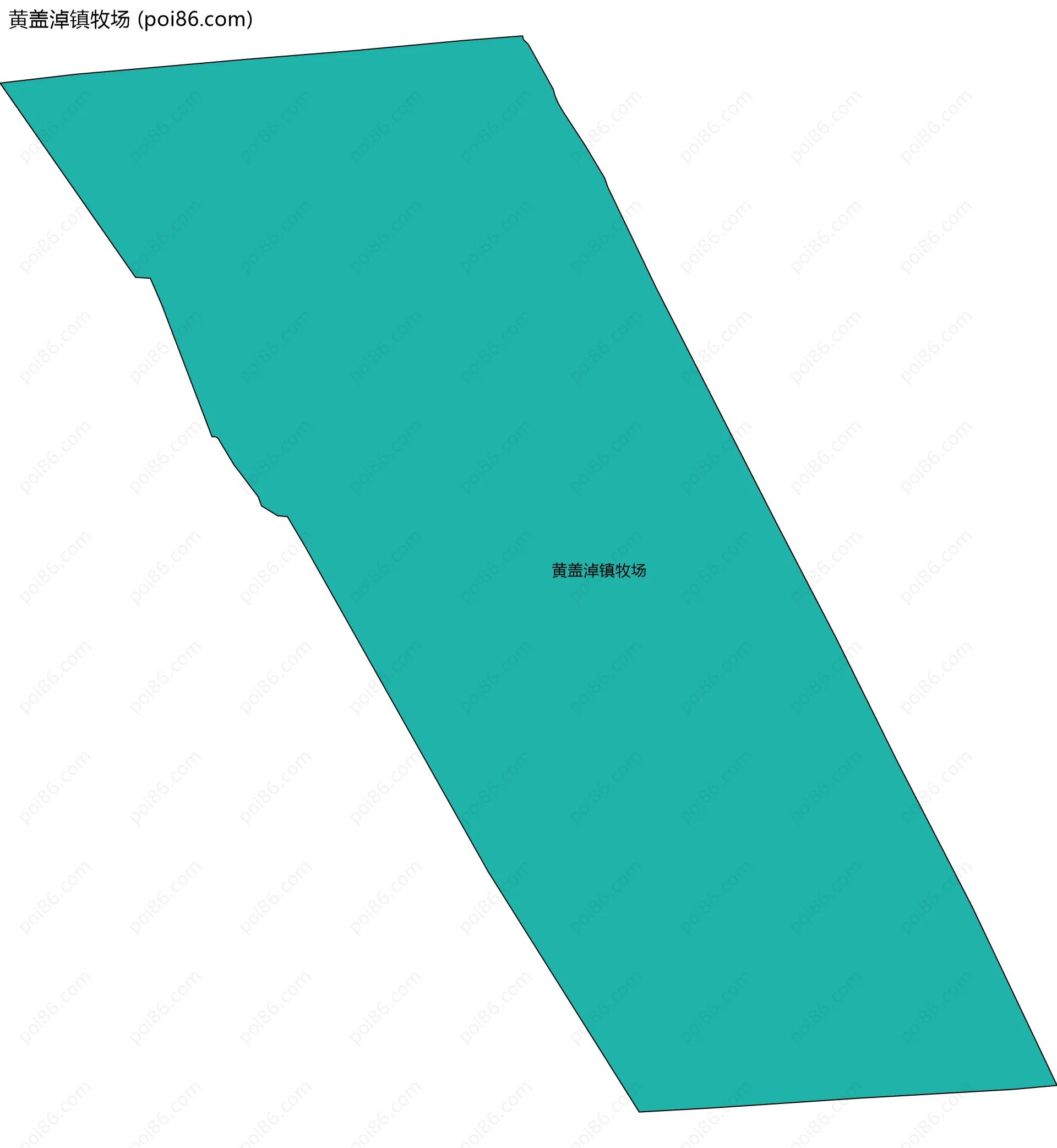 黄盖淖镇牧场边界地图