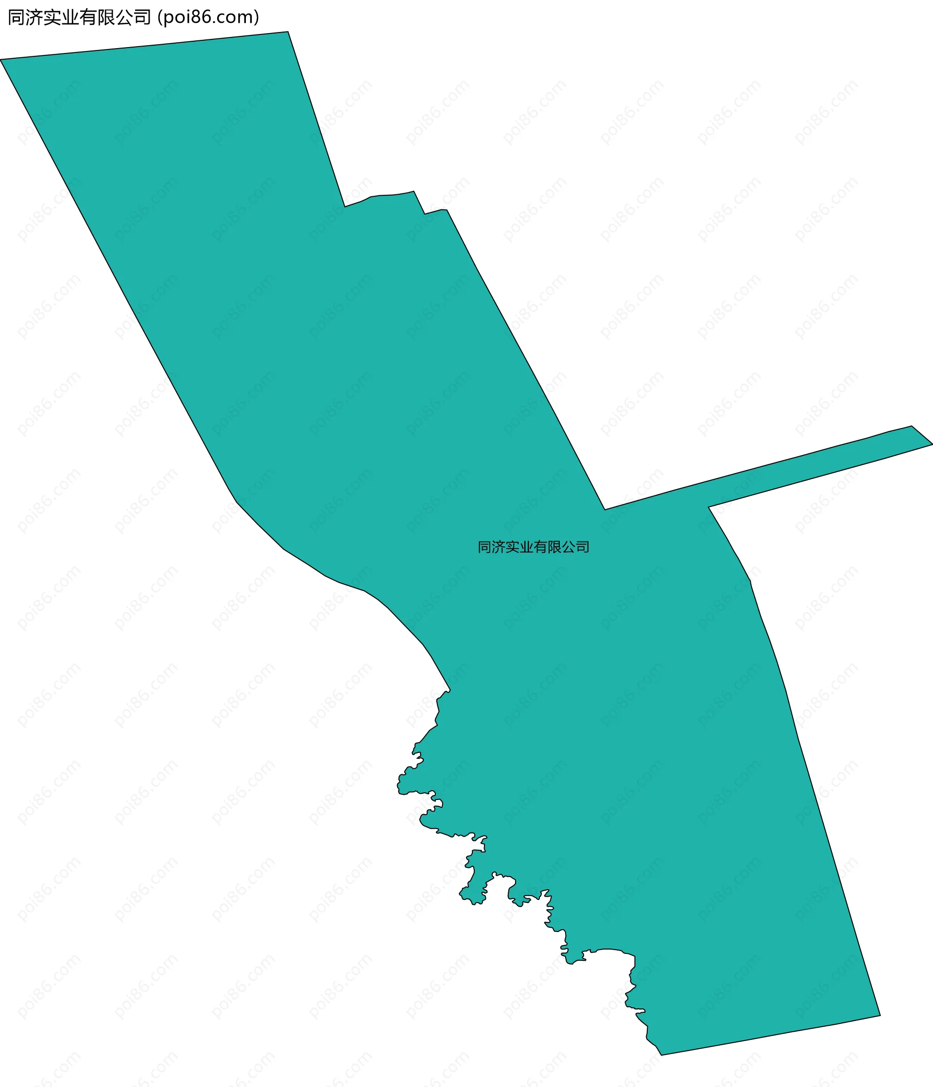 同济实业有限公司边界地图