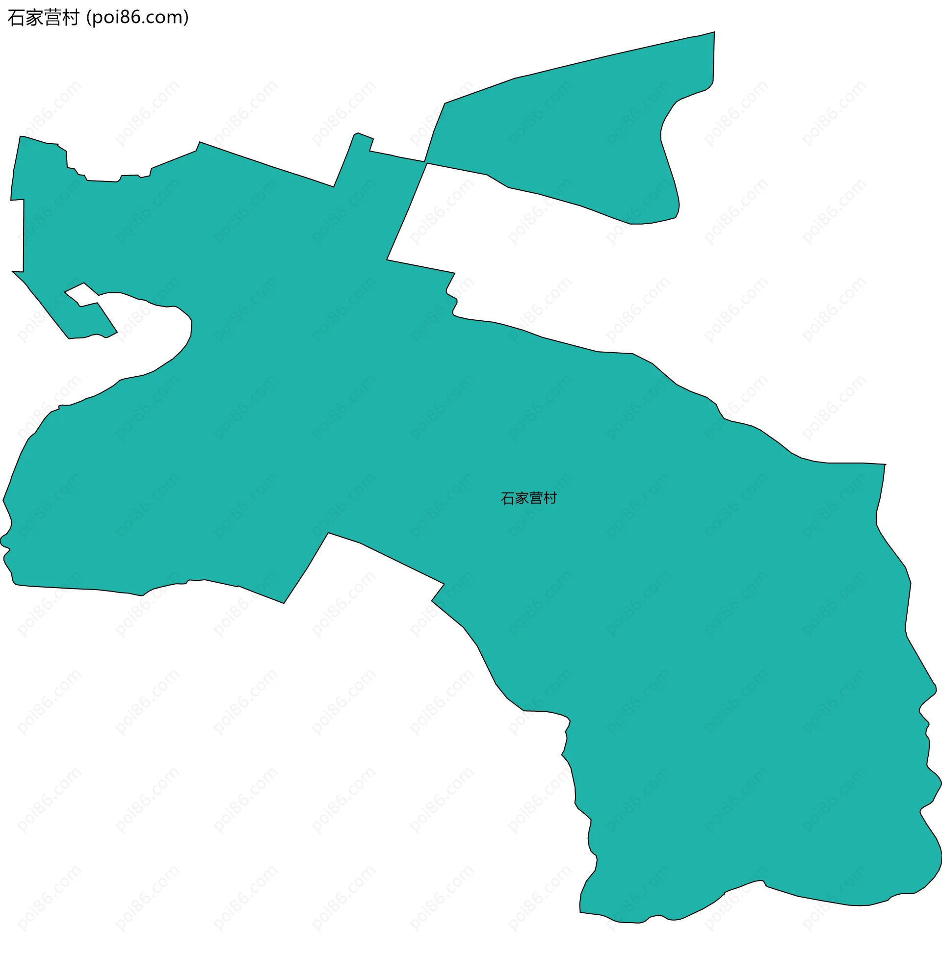 石家营村边界地图