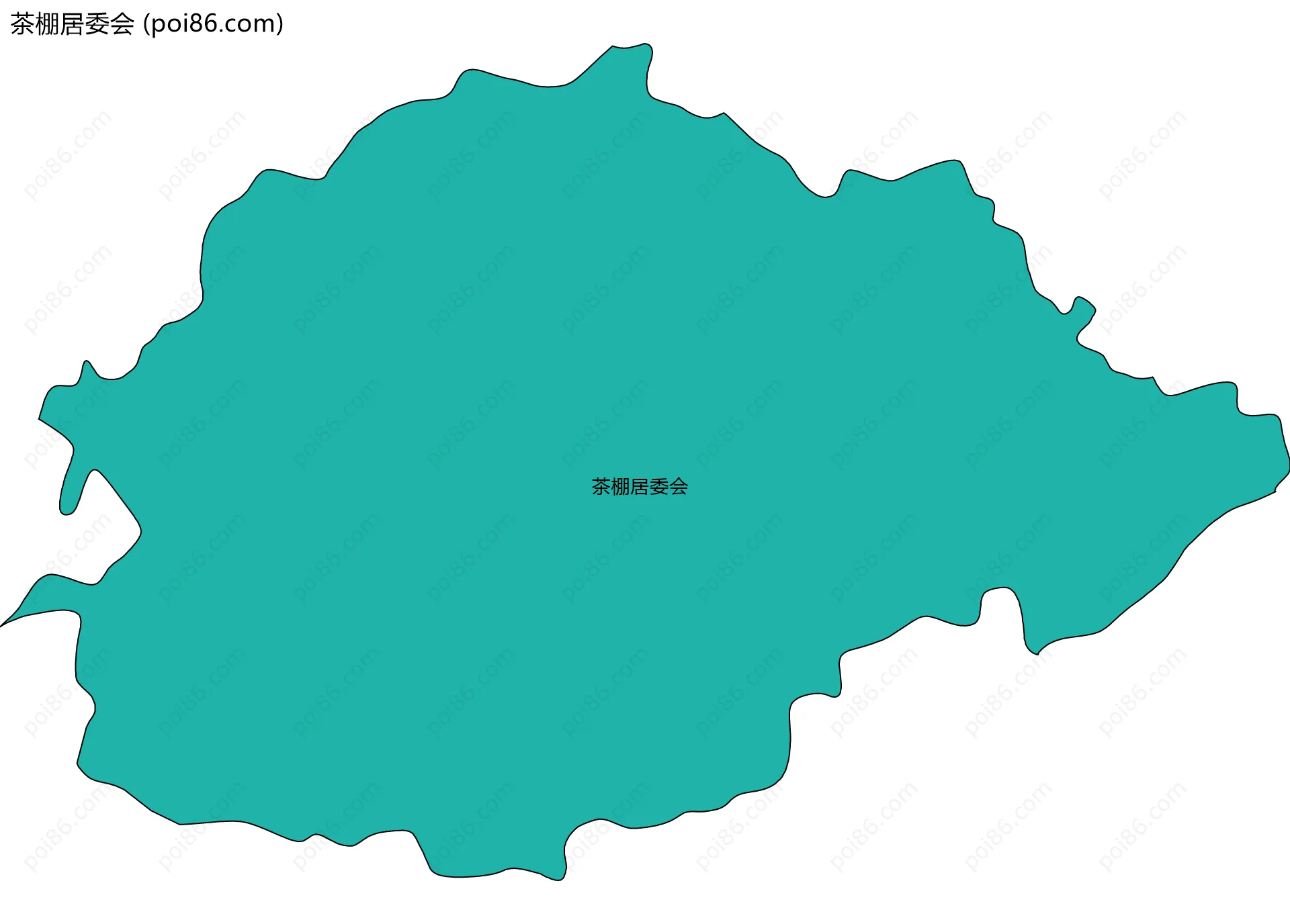 茶棚居委会边界地图